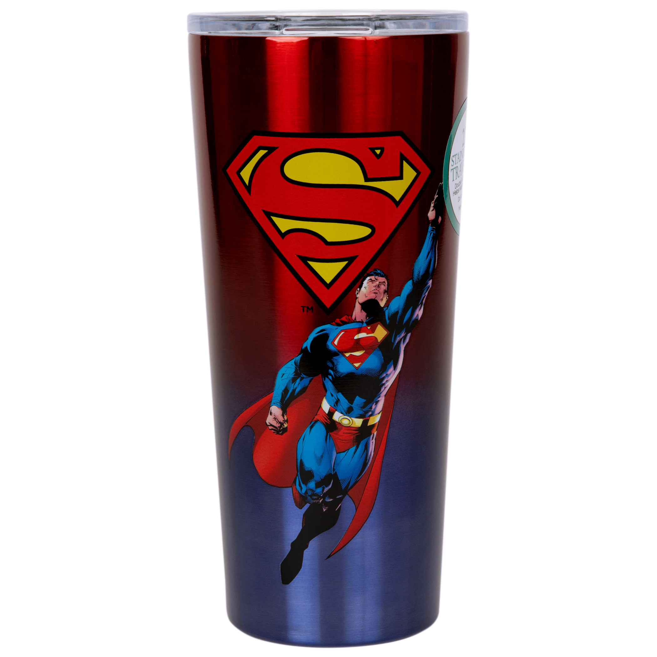 Superman Comic Art Stainless Steel Travel Mug, Multi-Color