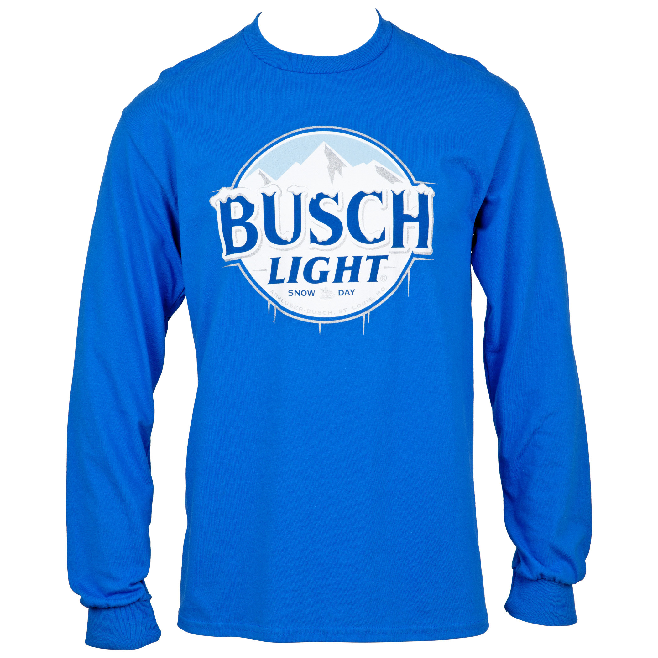 Busch Light Snow Day Logo Long Sleeved Shirt | Brew-Shirts.com