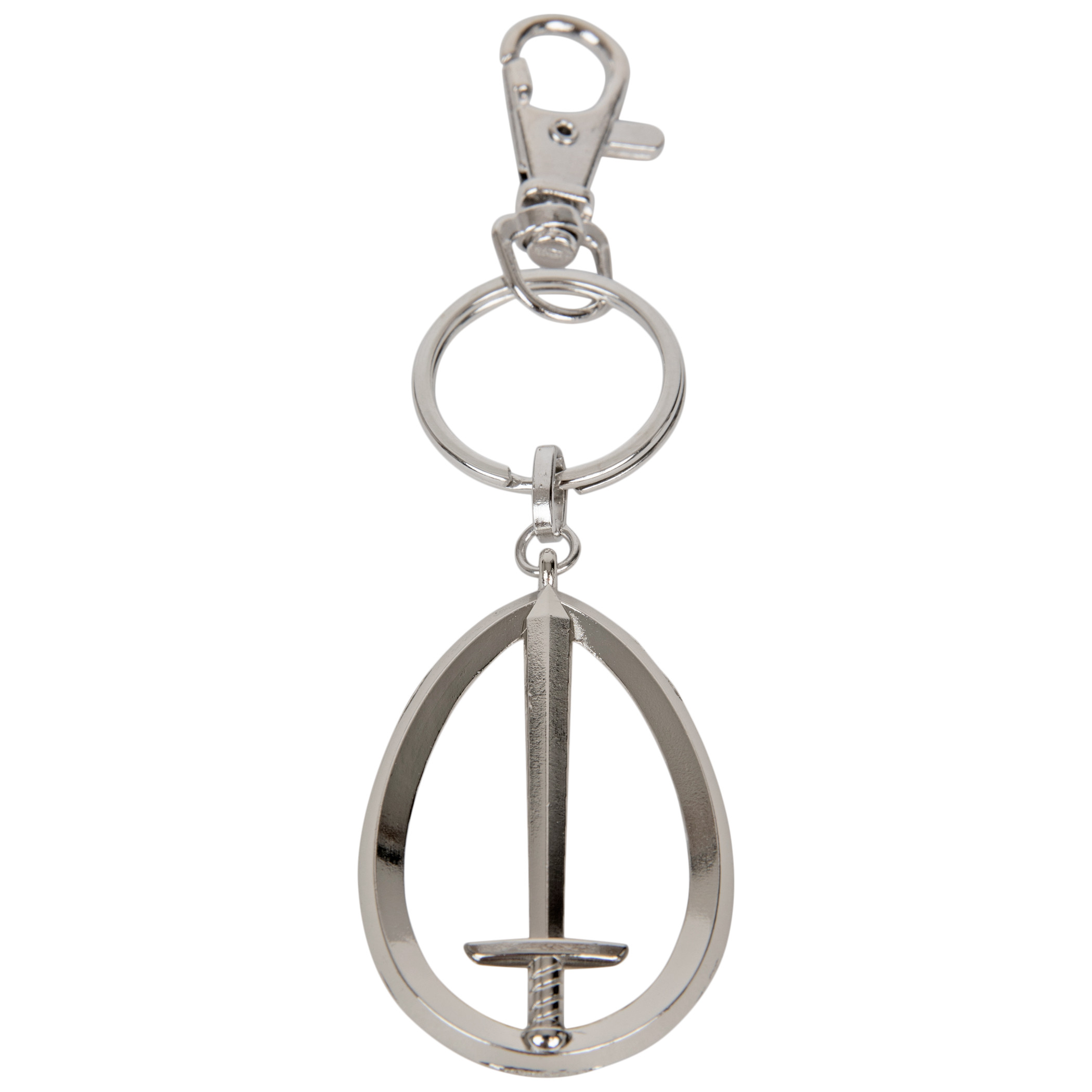 WandaVision S.W.O.R.D. Logo Keychain, Silver