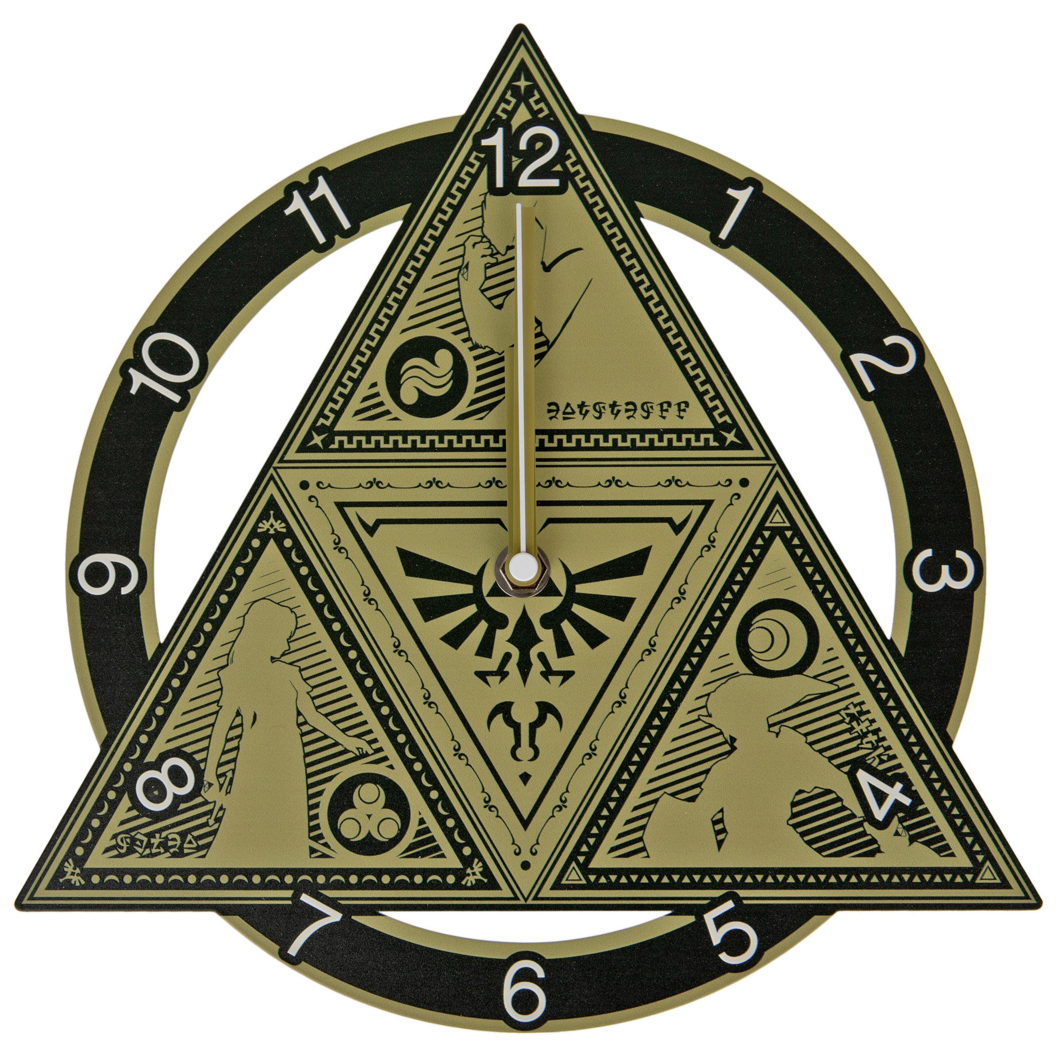 Legend of Zelda Hyrule Symbol Clock, Gold