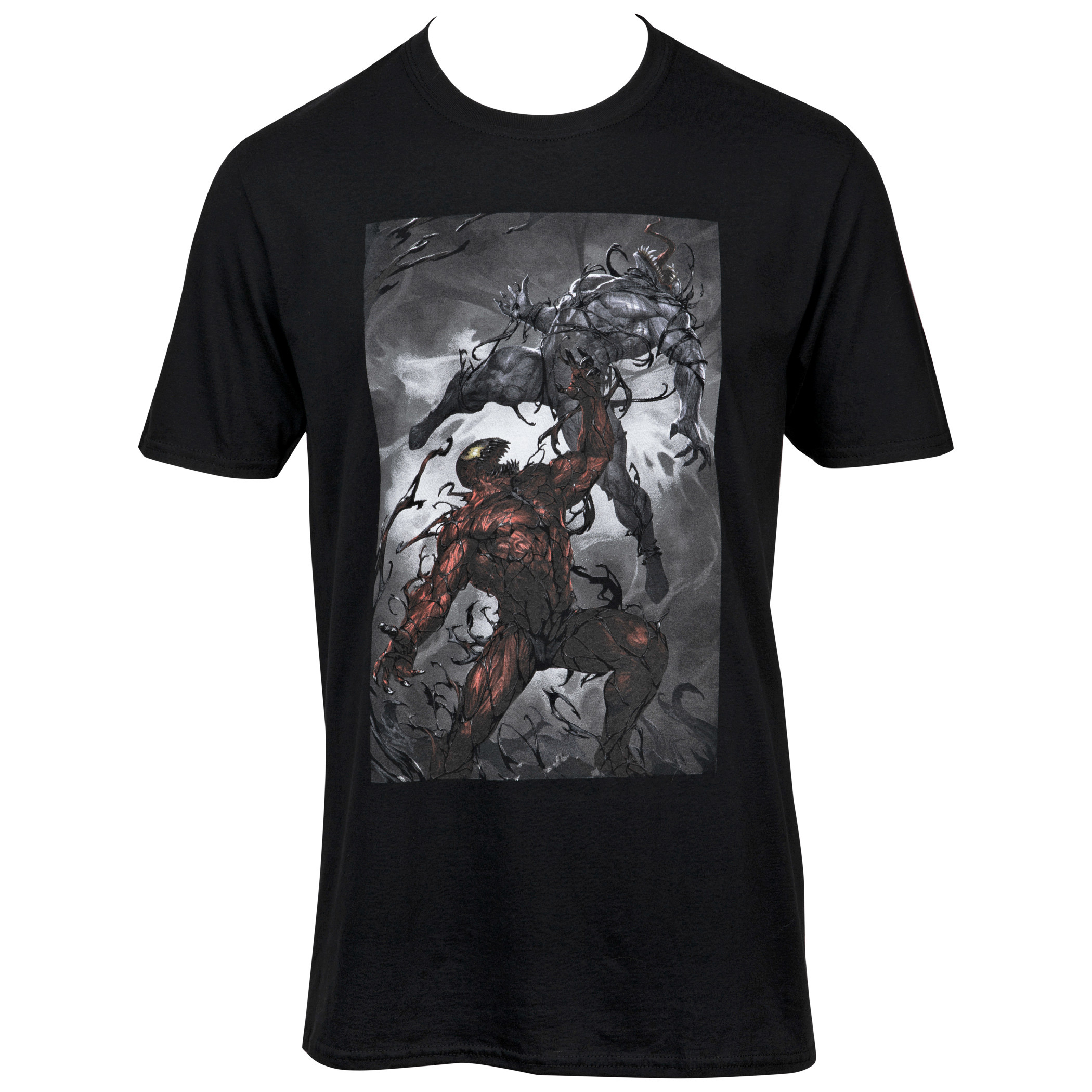 Marvel Comics Venom vs. Carnage Symbiotic Battle Unisex T-Shirt, Black