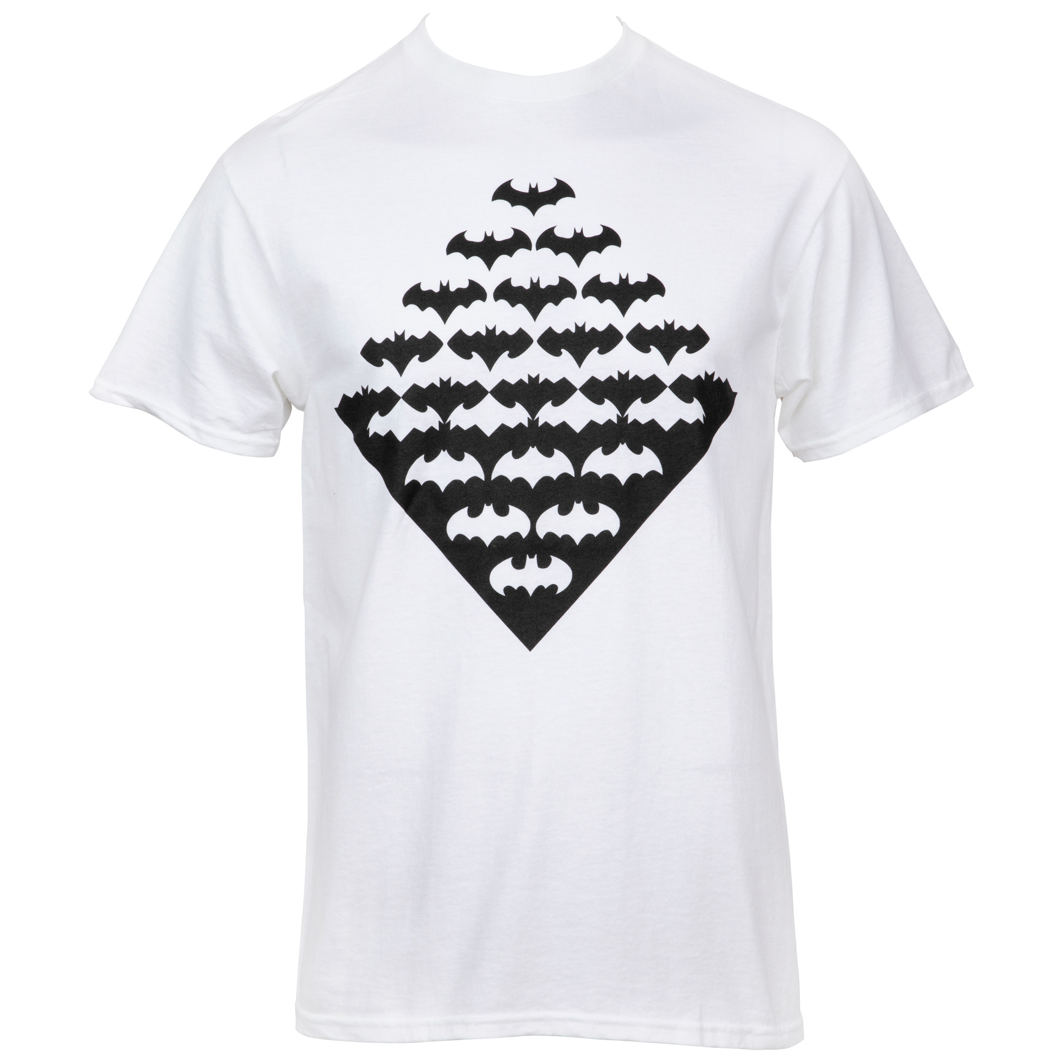 Batman Symbols Morphing Diamond T-Shirt, White
