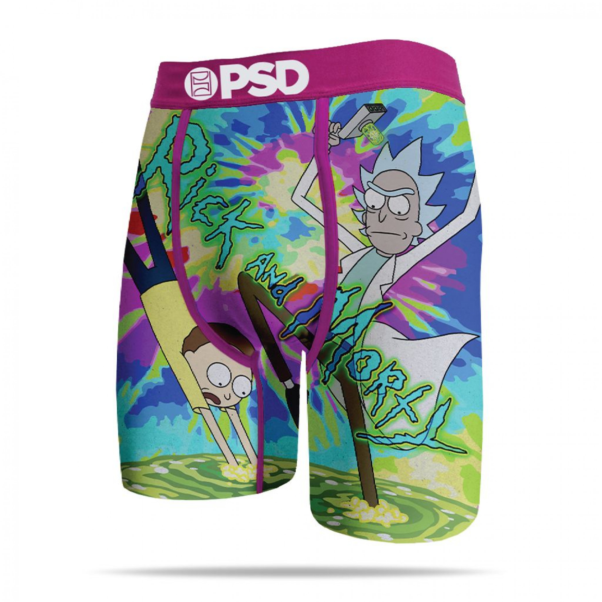 Rick and Morty Portal Trip Men's PSD Boxer Briefs, Multi-Color
