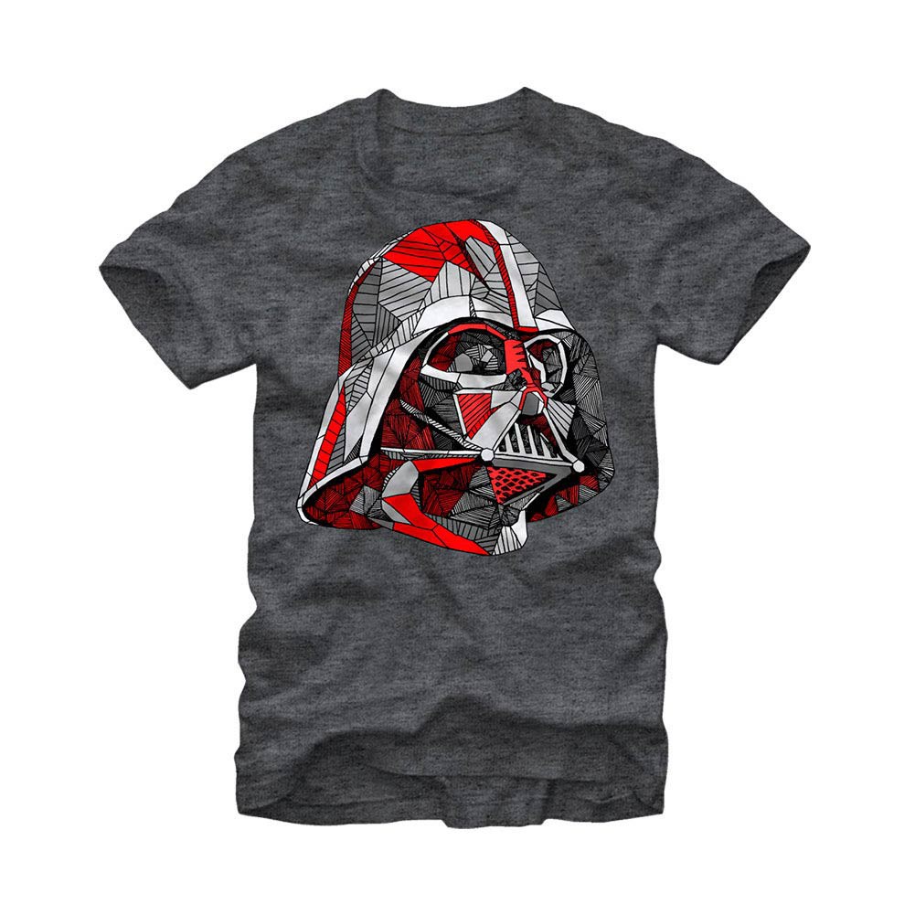 Star Wars Line Vader Gray T-Shirt, Grey