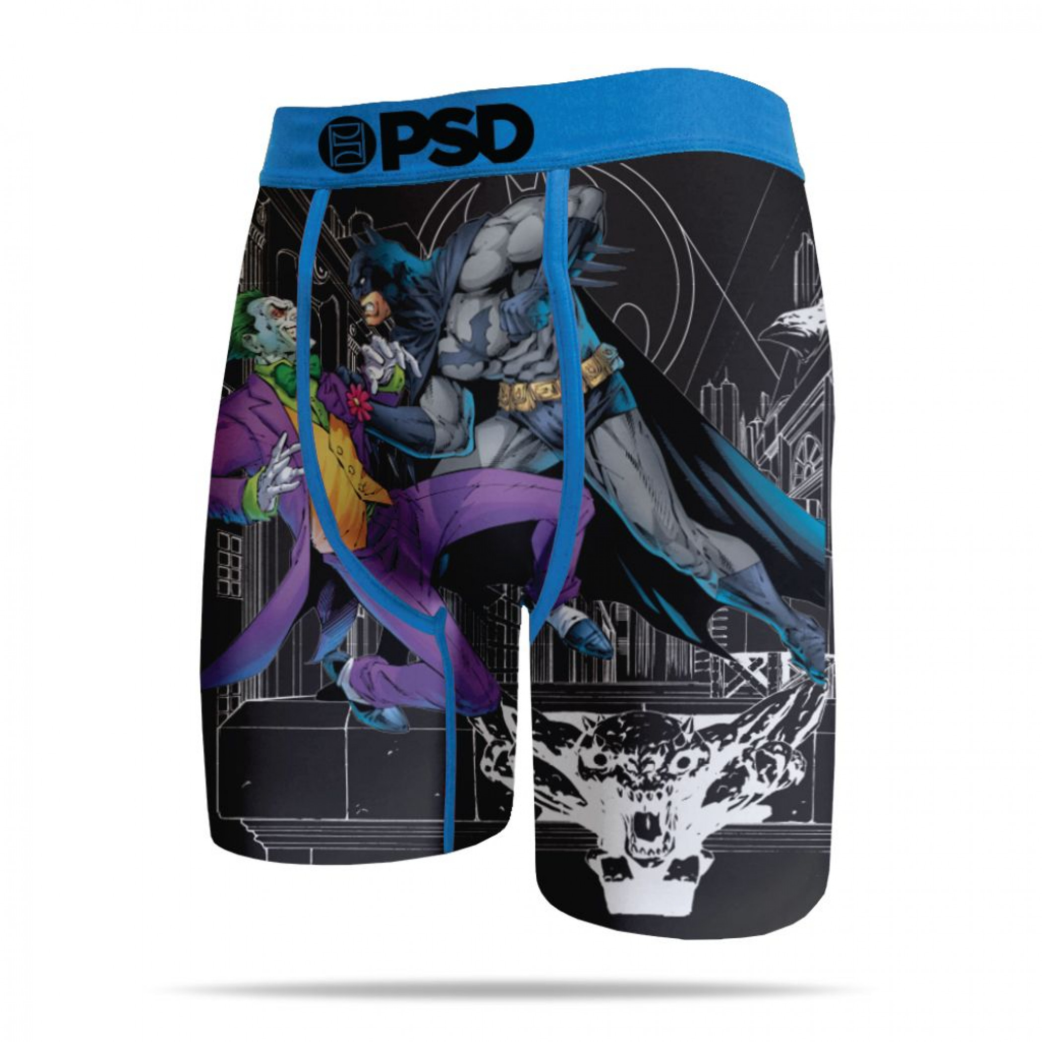 DC Comics Batman vs. Joker on the Ledge Men's Boxer Briefs, Multi-Color