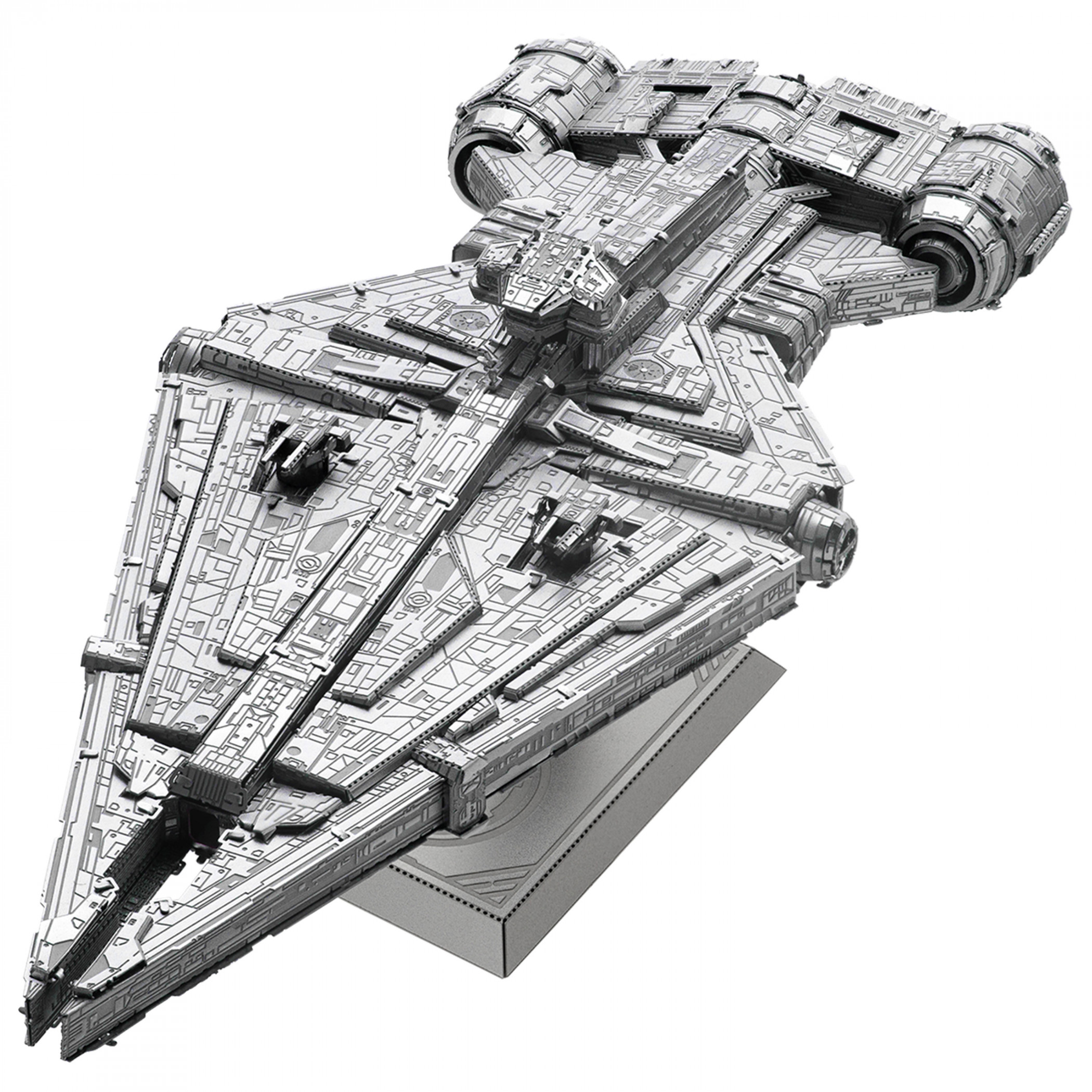 Star Wars Imperial Light Cruiser Premium Metal Earth 3D Model Kit, Silver