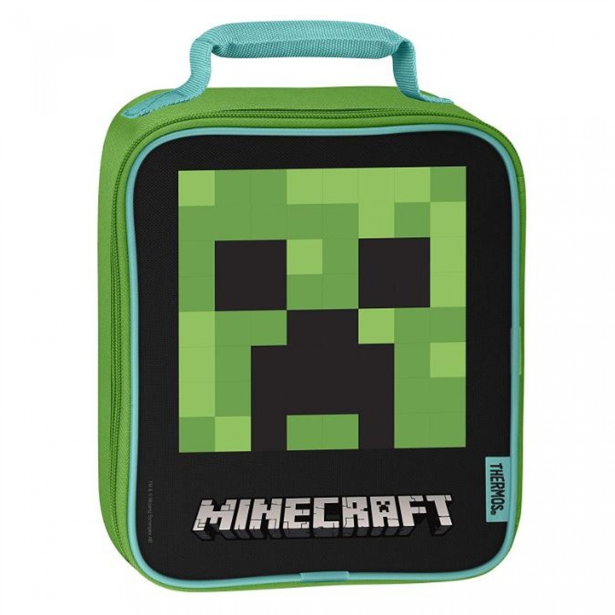 Minecraft Thermos Soft Lunch Bag, Green