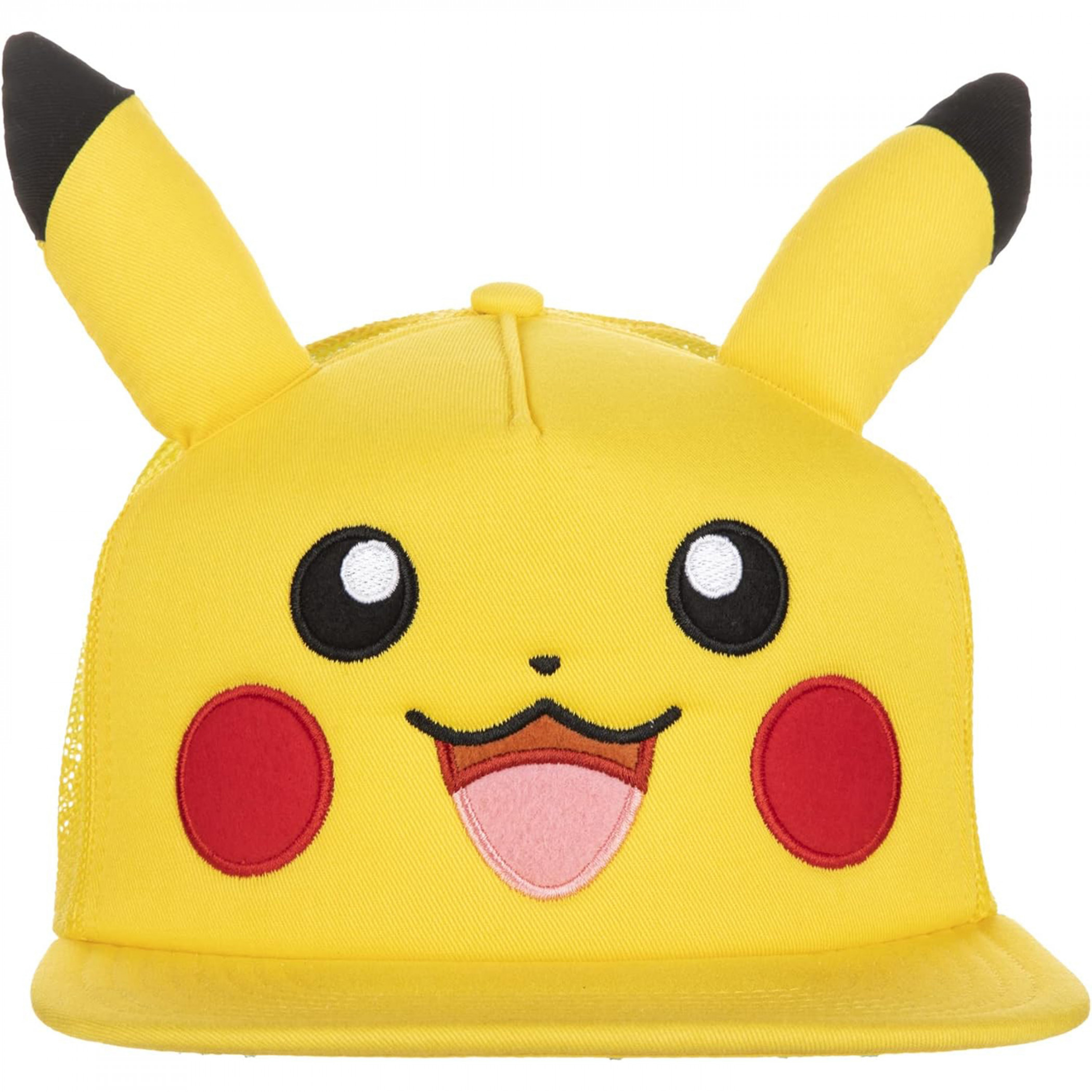 Pokemon Pikachu Big Face Hat with Ears, Yellow
