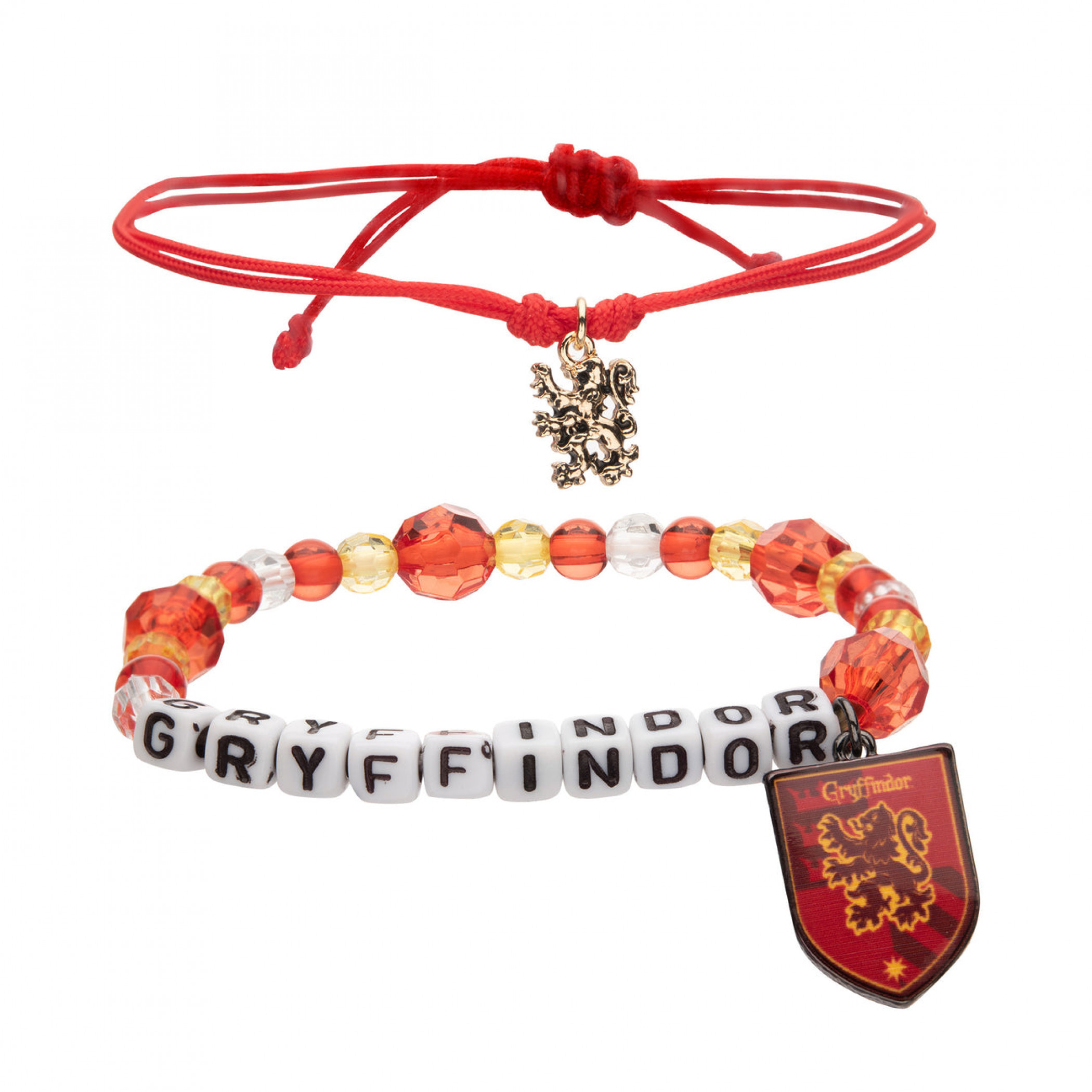Harry Potter Gryffindor Bracelet Set 2-Pack, Multi-Color