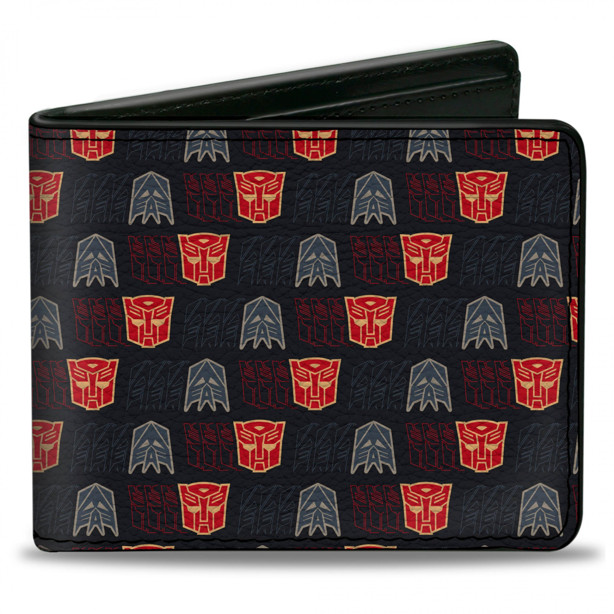 Transformers Autobot and Decepticon Shield Flip Bi-Fold Wallet, Multi-Color