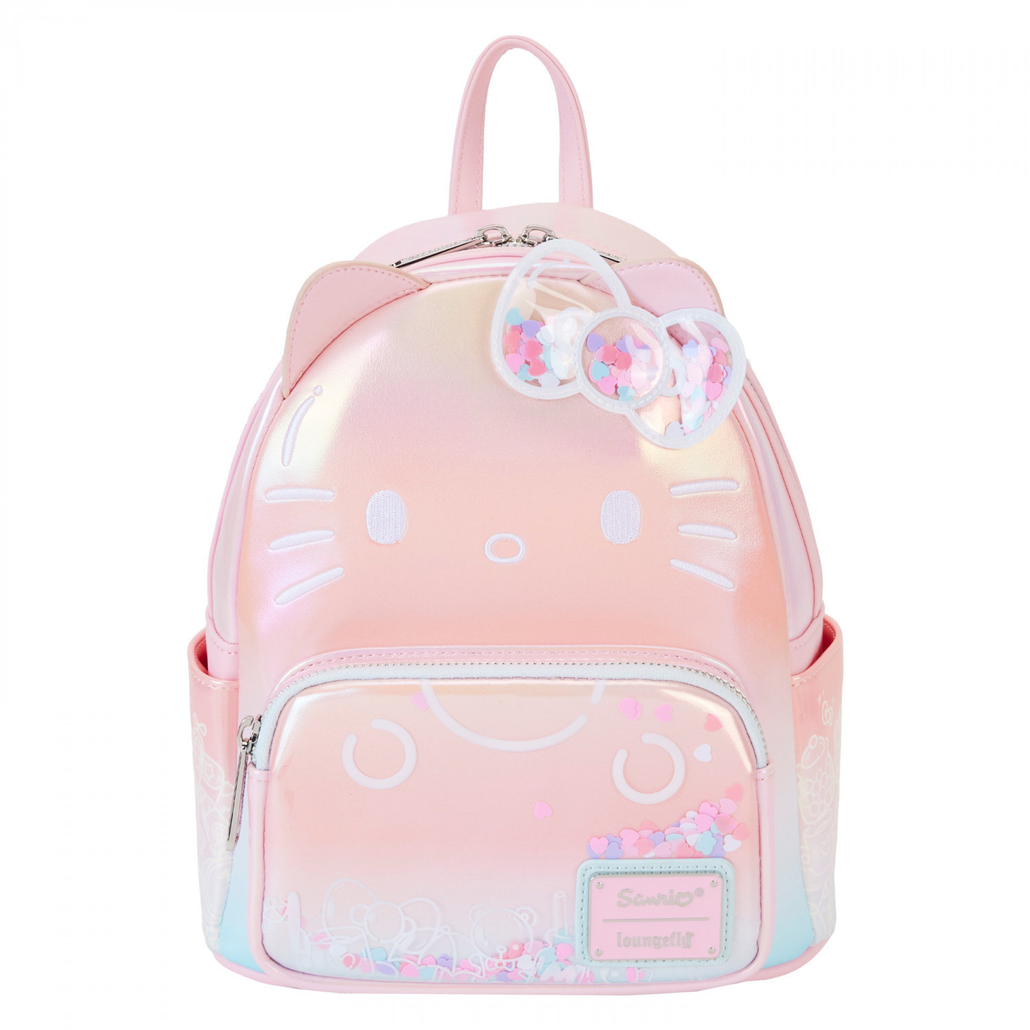 Hello Kitty 50th Anniversary Clear Mini Backpack by Loungefly, Pink
