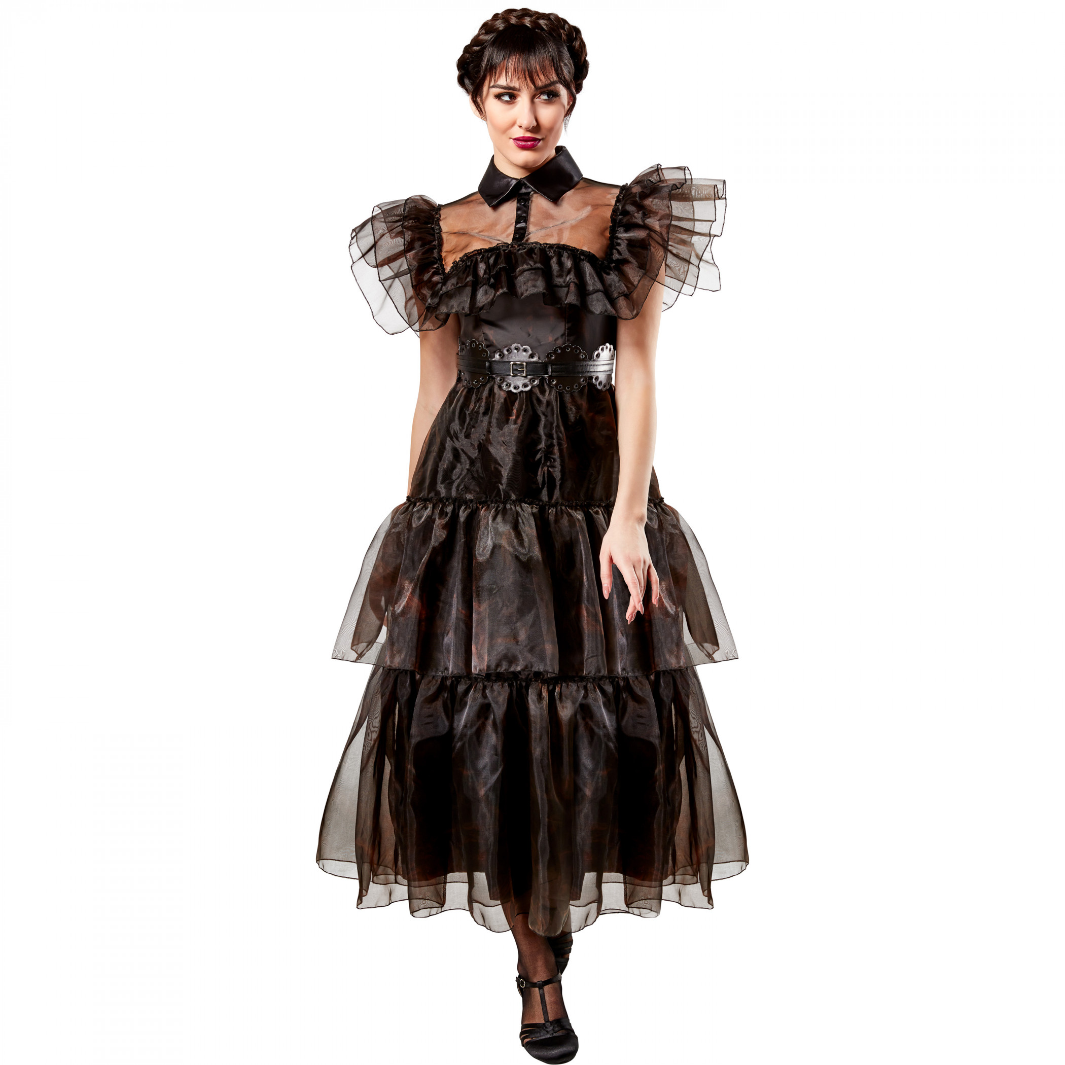 Wednesday Raven Womens Dress Addams Costume Wednesday Raven Womens Dress Addams Costume