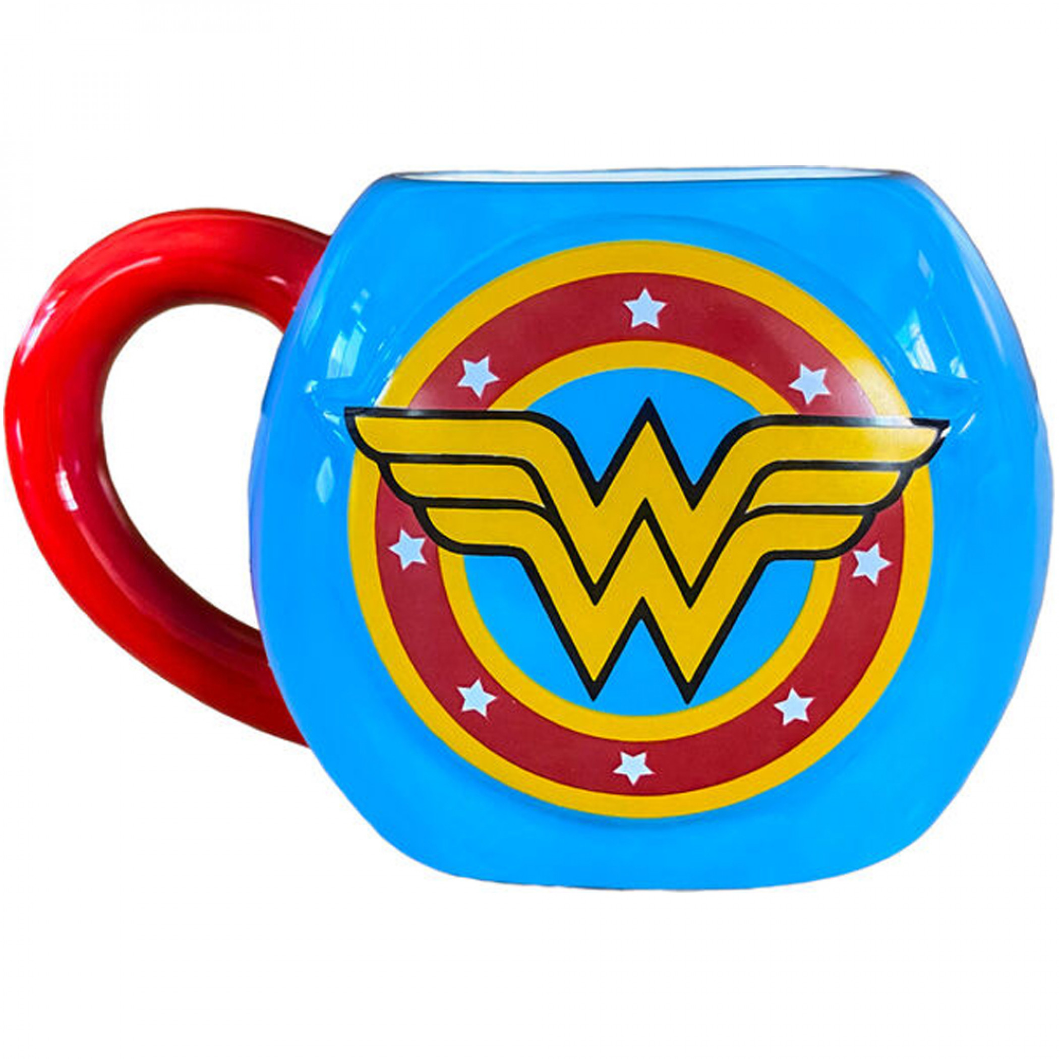 Wonder Woman Symbol Ceramic Coffee Mug, Multi-Color