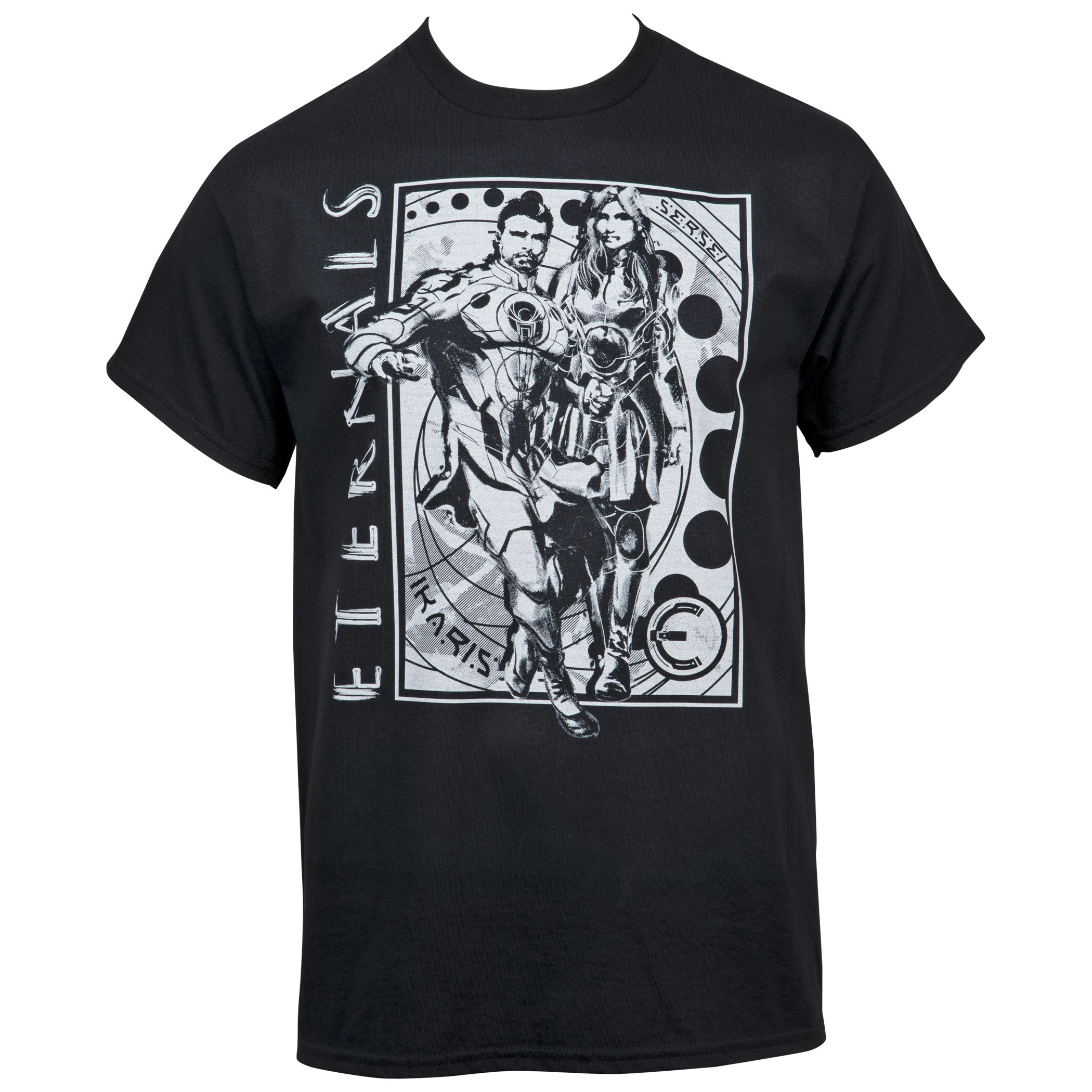 Marvel The Eternals Breaking the 4th Wall w/ Text T-Shirt, Black