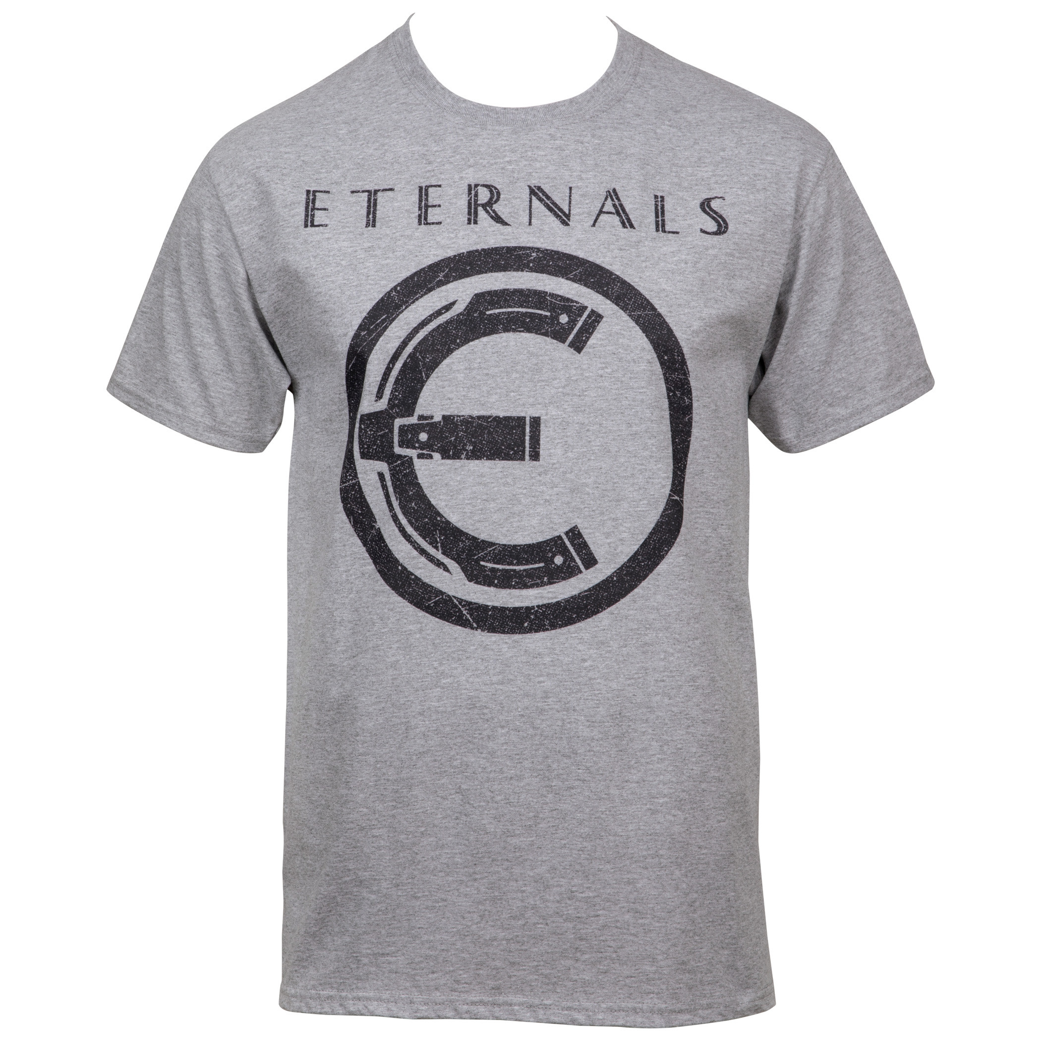 Marvel The Eternals Movie Logo T-Shirt, Grey