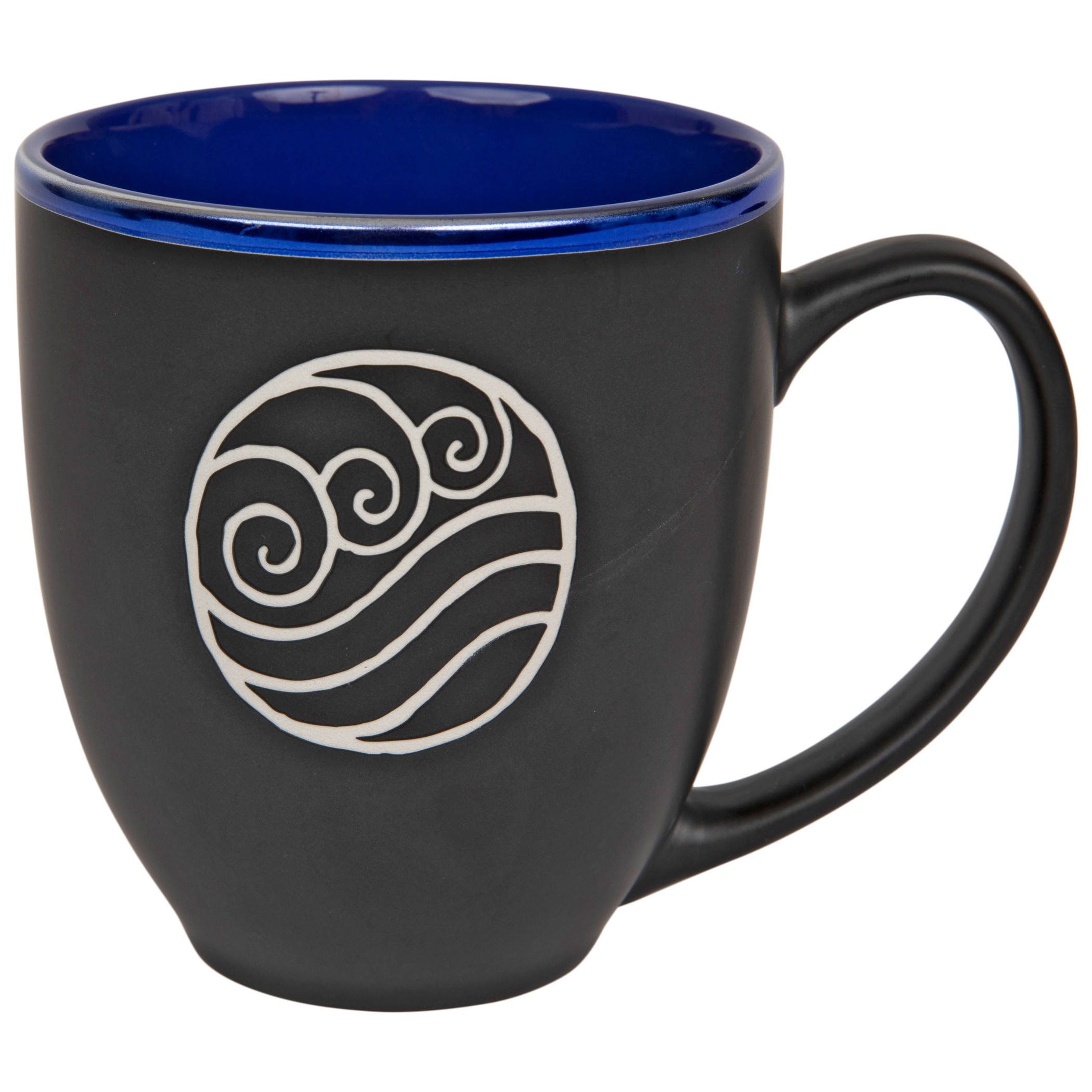 Avatar: The Last Airbender Water Tribe Nation Symbol Etched Ceramic Mug, Blue