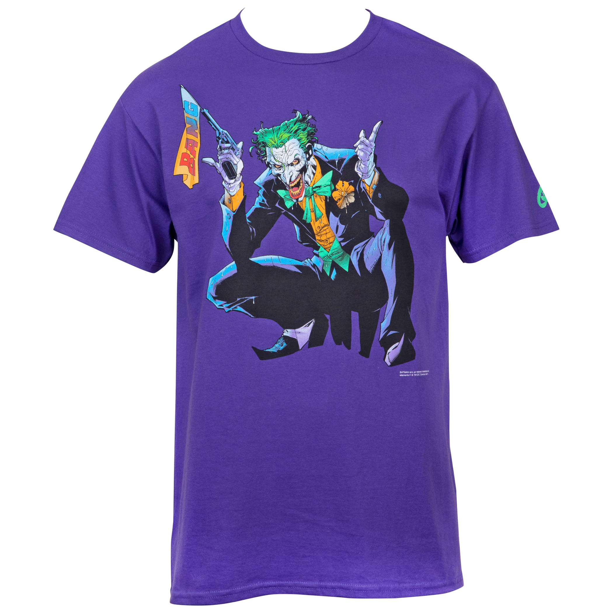 DC Comics The Joker BANG! T-Shirt, Purple