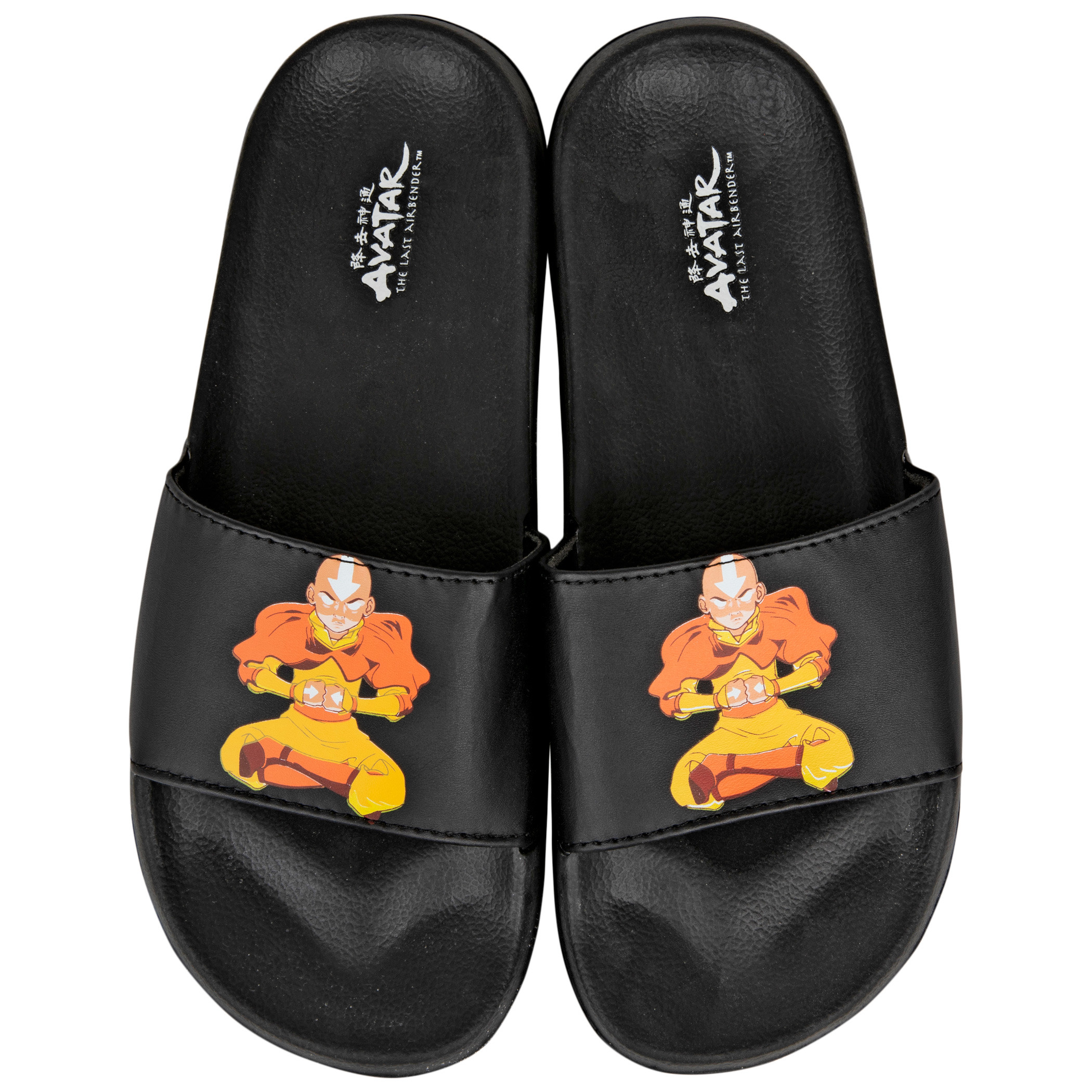 Avatar: The Last Airbender Character Slides Sandals, Black