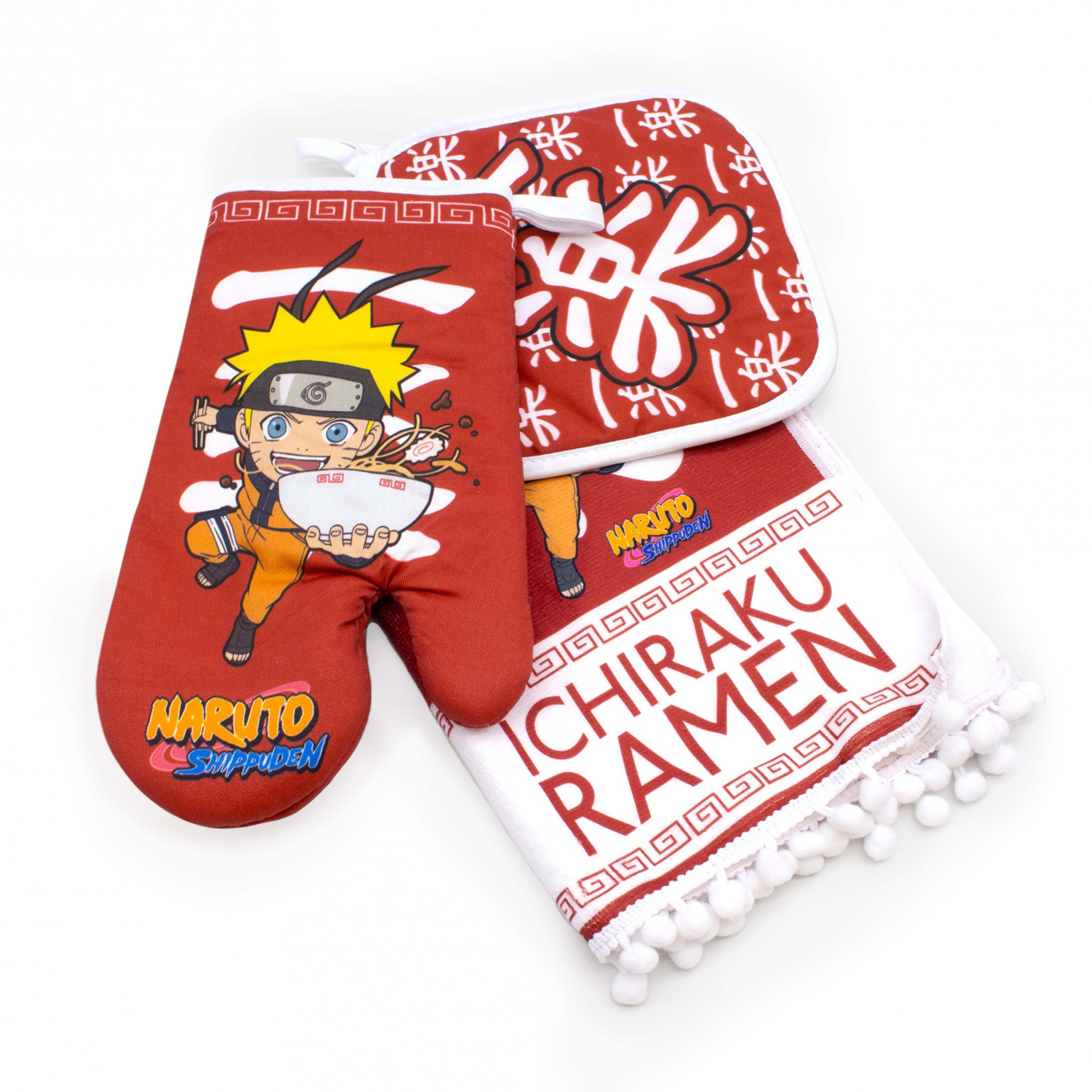 Naruto Shippuden Ichiraku Ramen Kitchen Set, Red