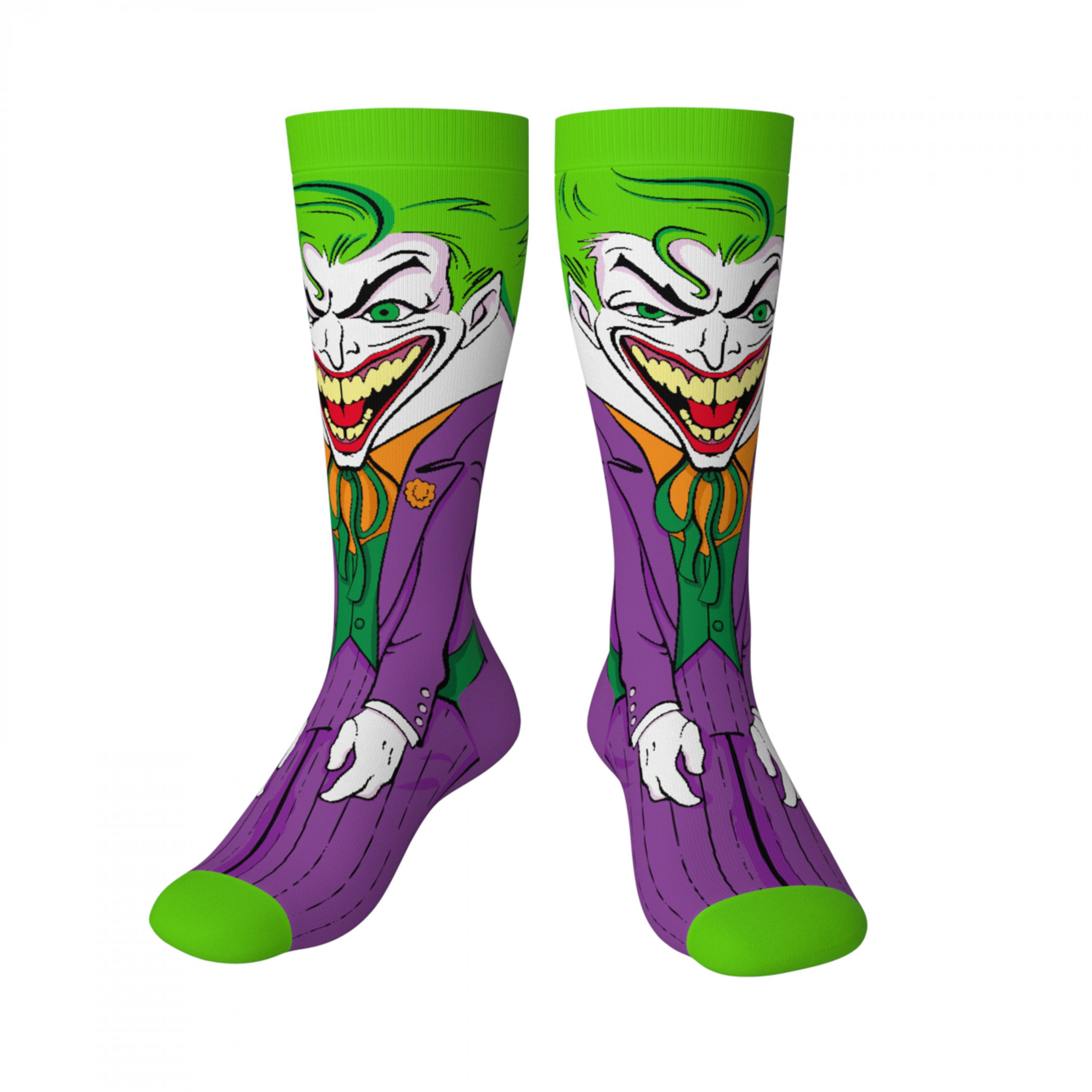 The Joker Clown Prince of Crime Crossover Crew Socks, Multi-Color