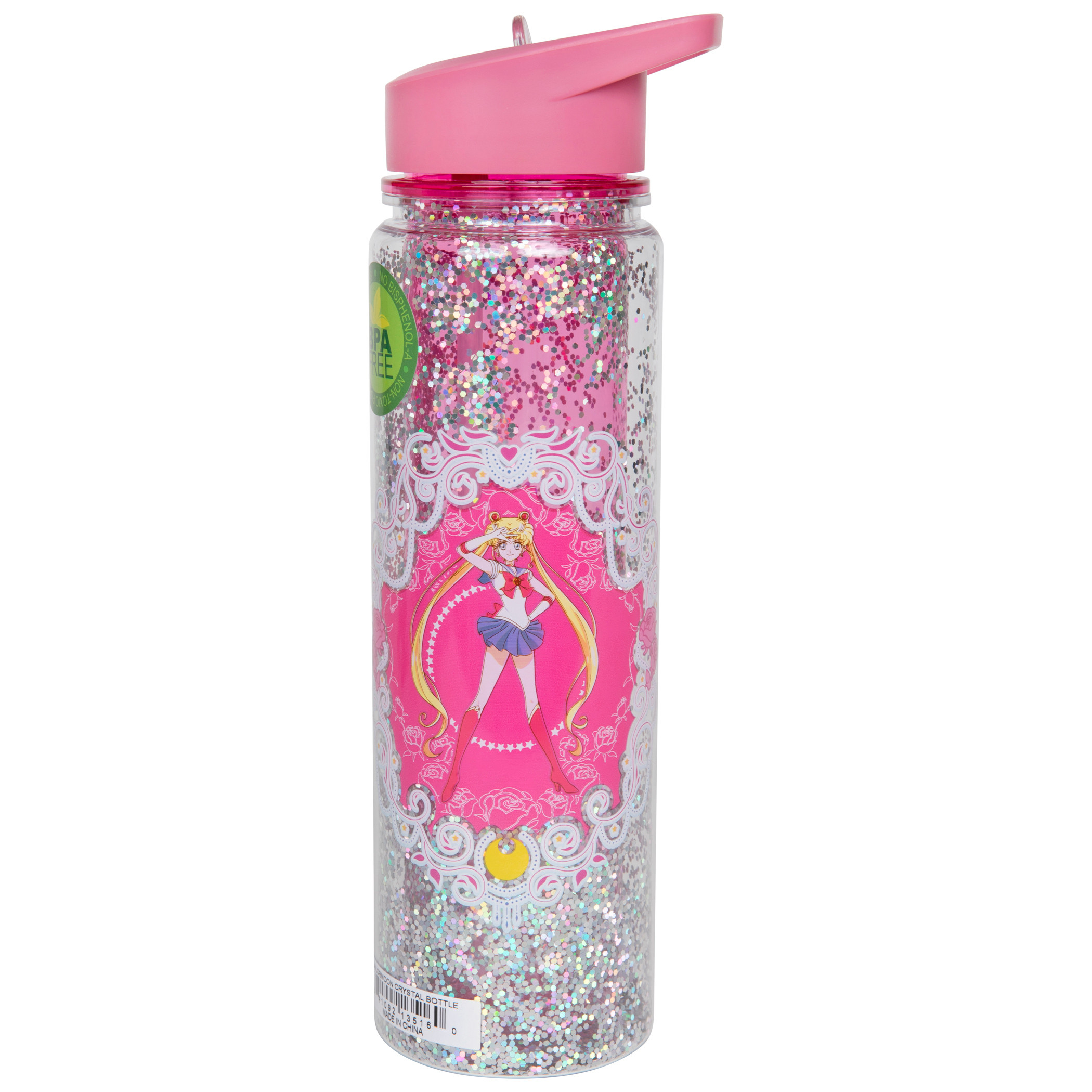 Sailor Moon 17 Ounce Water Bottle, Pink