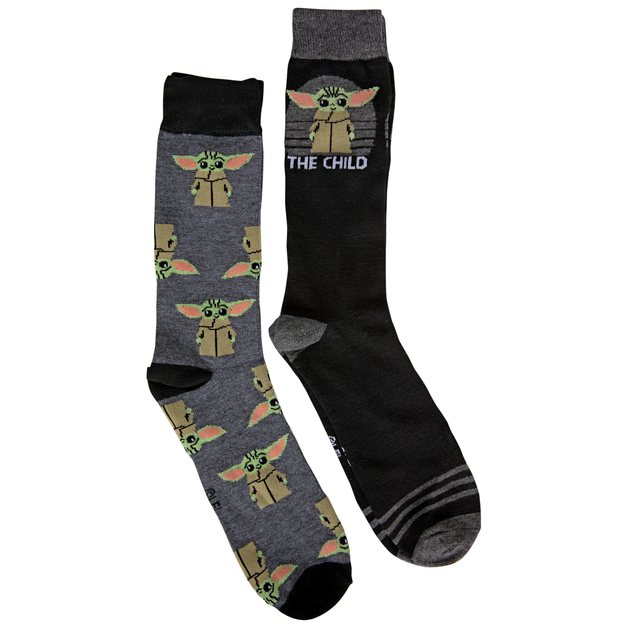 Star Wars The Child Grogu Character 2-Pack Crew Socks, Multi-Color