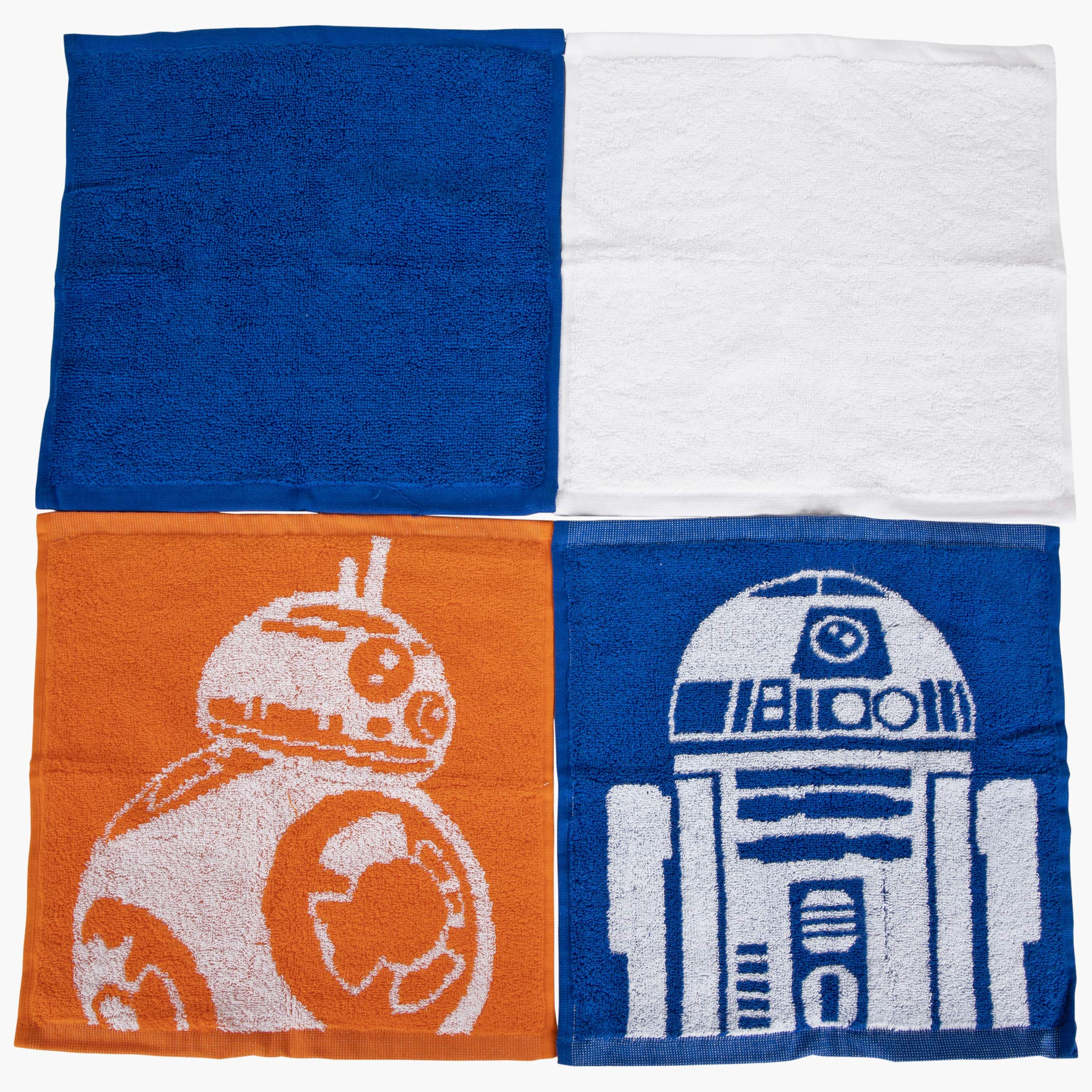 Star Wars Astromech Droids Washcloth 4-Pack Set, Multi-Color