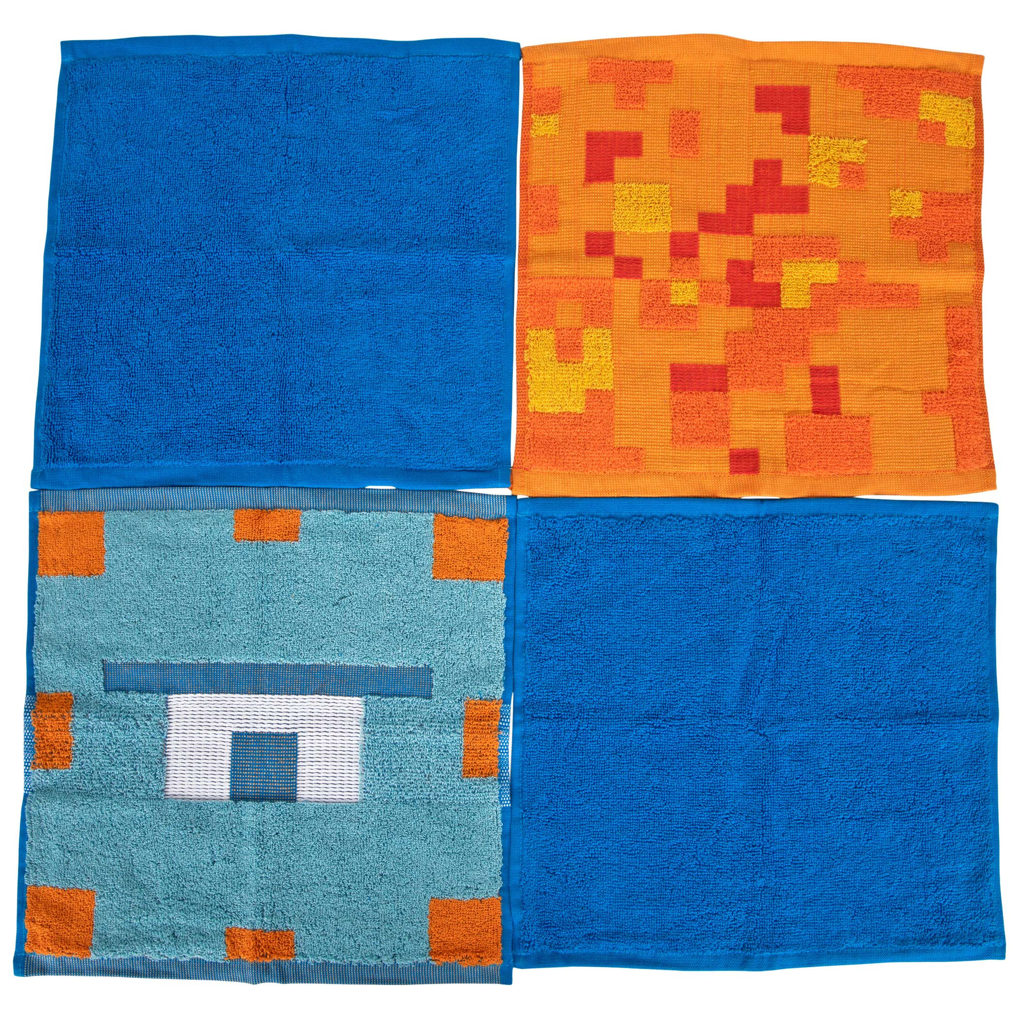 Minecraft Youth Washcloth Set 4-Pack Set, Multi-Color
