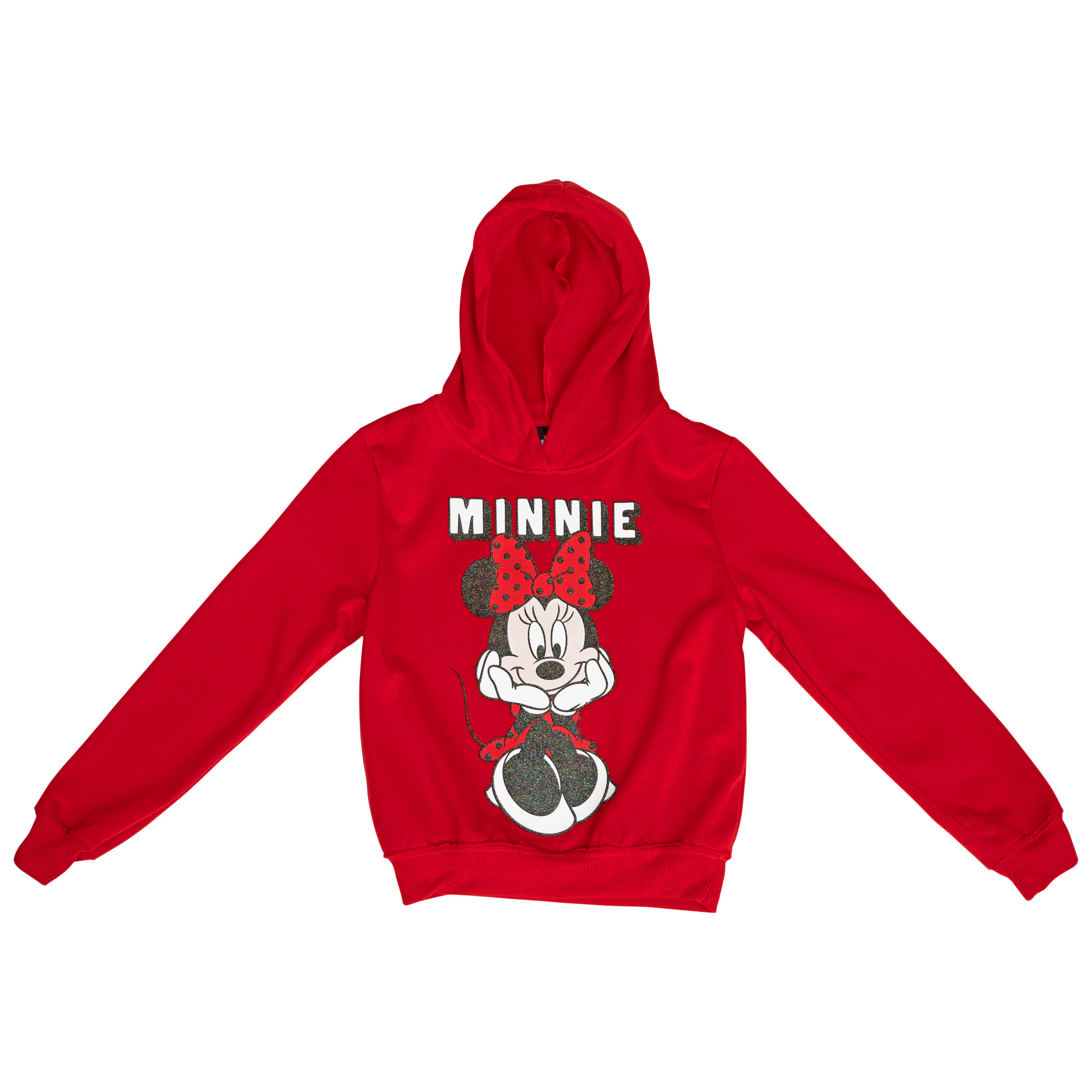 Disney Classic Minnie Mouse Forever Youth Hoodie Red - Picture 2 of 6