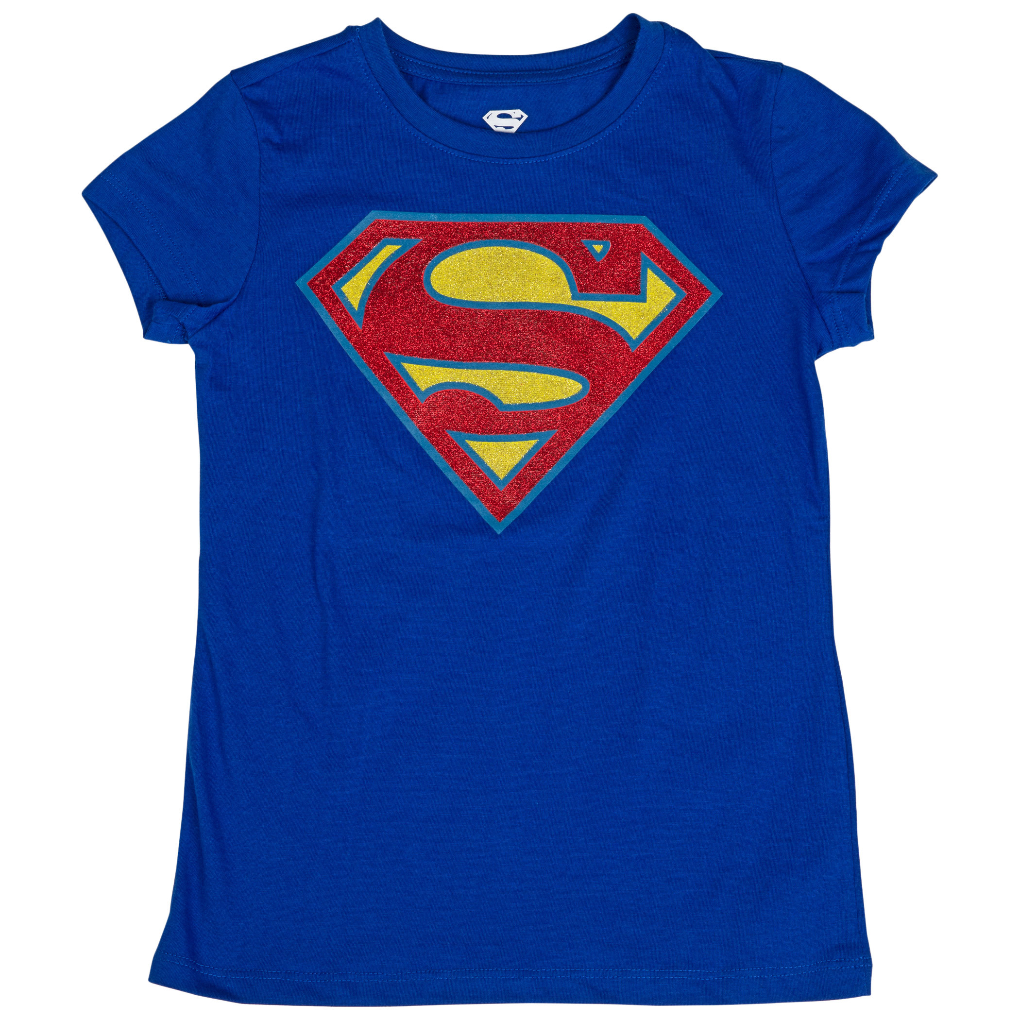DC Comics Superman Symbol Girl's T-Shirt, Blue