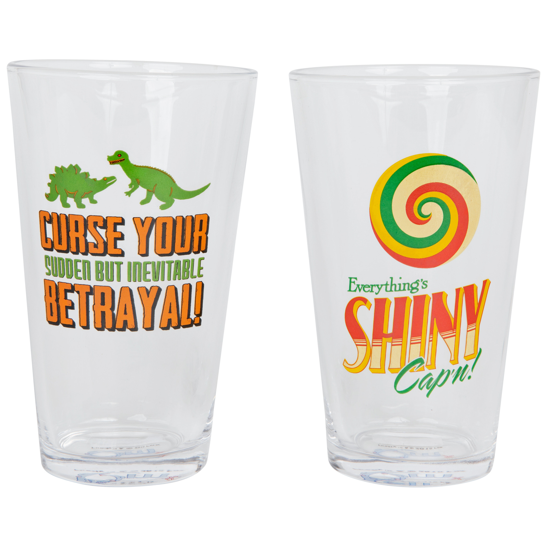 Firefly Shiny & Betrayal Pint Glasses 2-Pack Set, Multi-Color