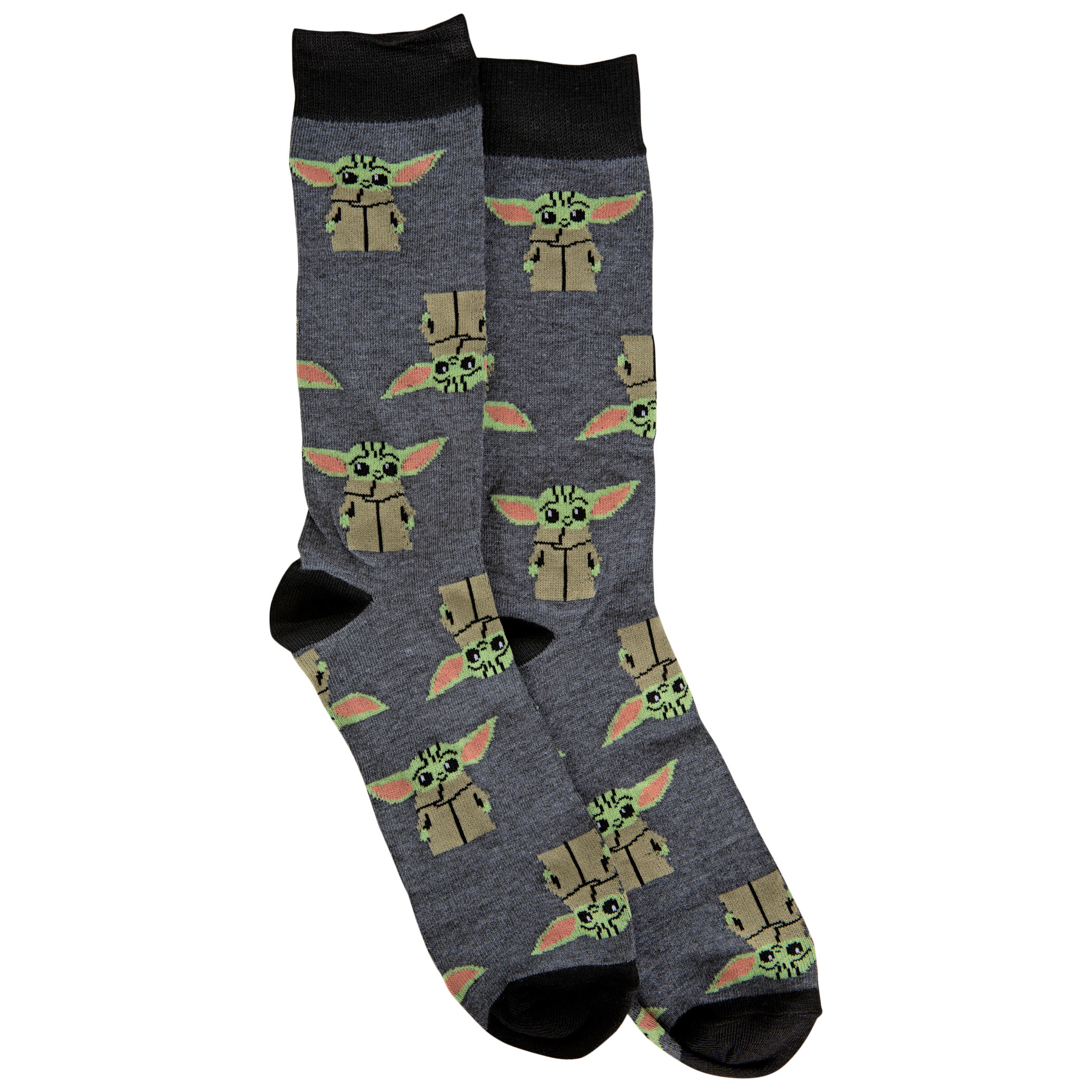 Star Wars The Child Grogu Standing All Over Crew Socks, Multi-Color