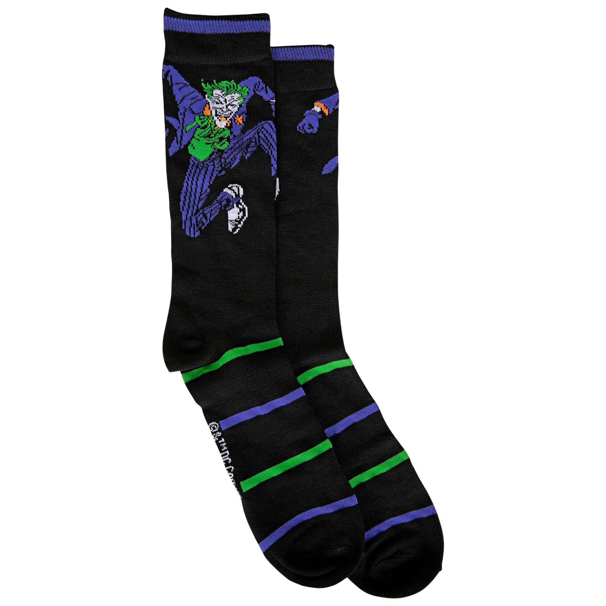 The Joker Character Portrait Men's Crew Socks, Multi-Color