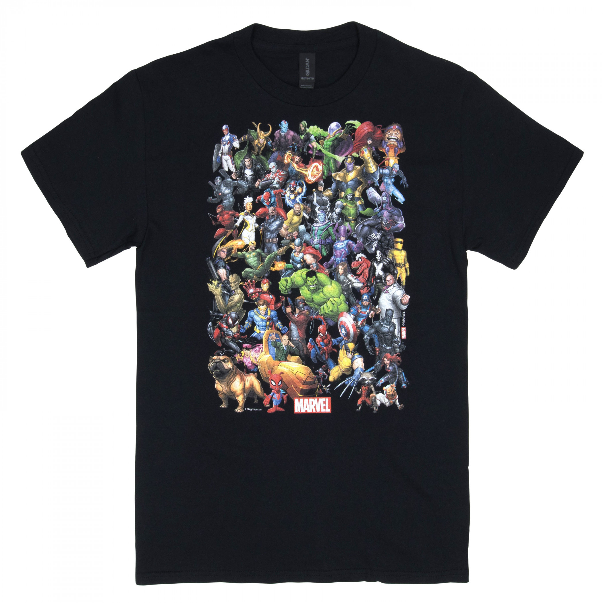 Marvel Universe Black Men's T-Shirt, Black