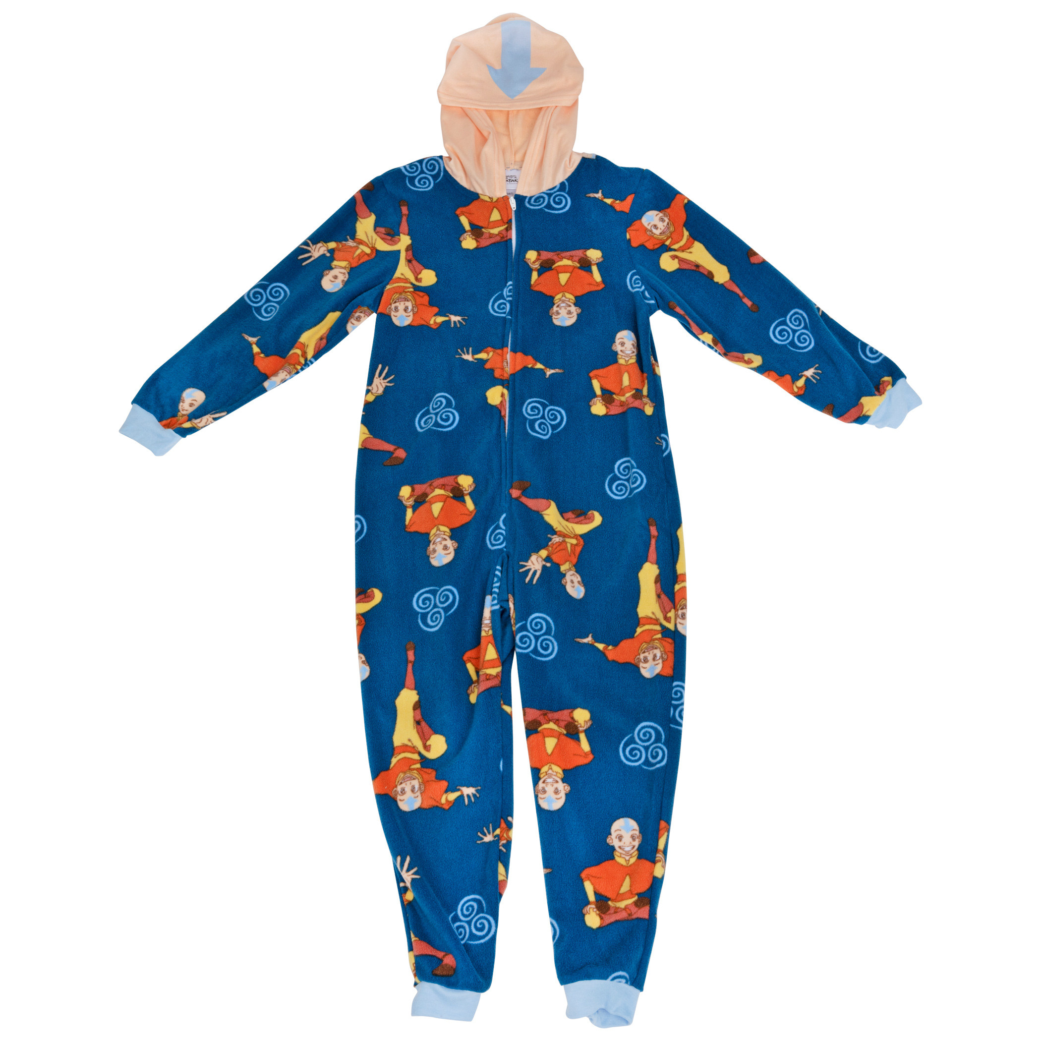 Nickelodeon Avatar: The Last Airbender Aang AOP Boy's Blanket Sleeper, Blue