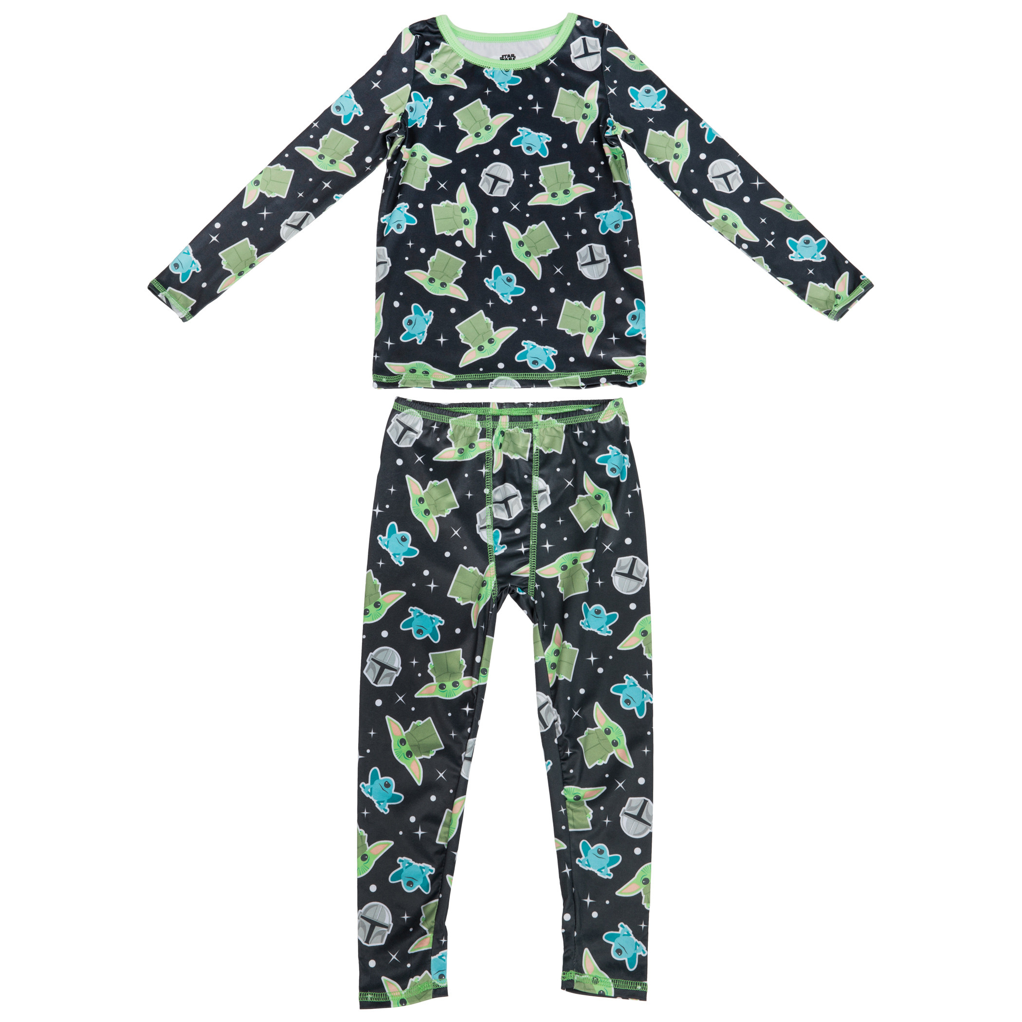 Star Wars The Mandalorian The Child Grogu Heads Toddler 2-Piece Pajama Set, Multi-Color