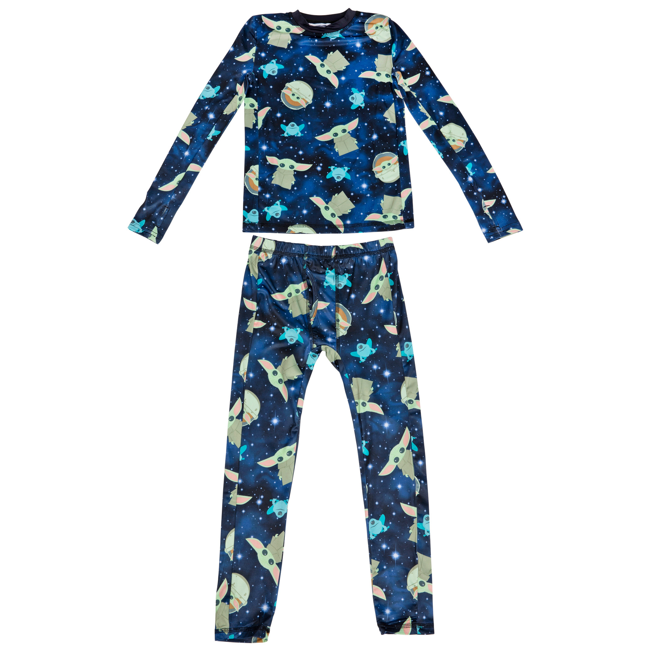 Star Wars The Mandalorian The Child Grogu All Over Youth 2-Piece Pajama Set, Multi-Color
