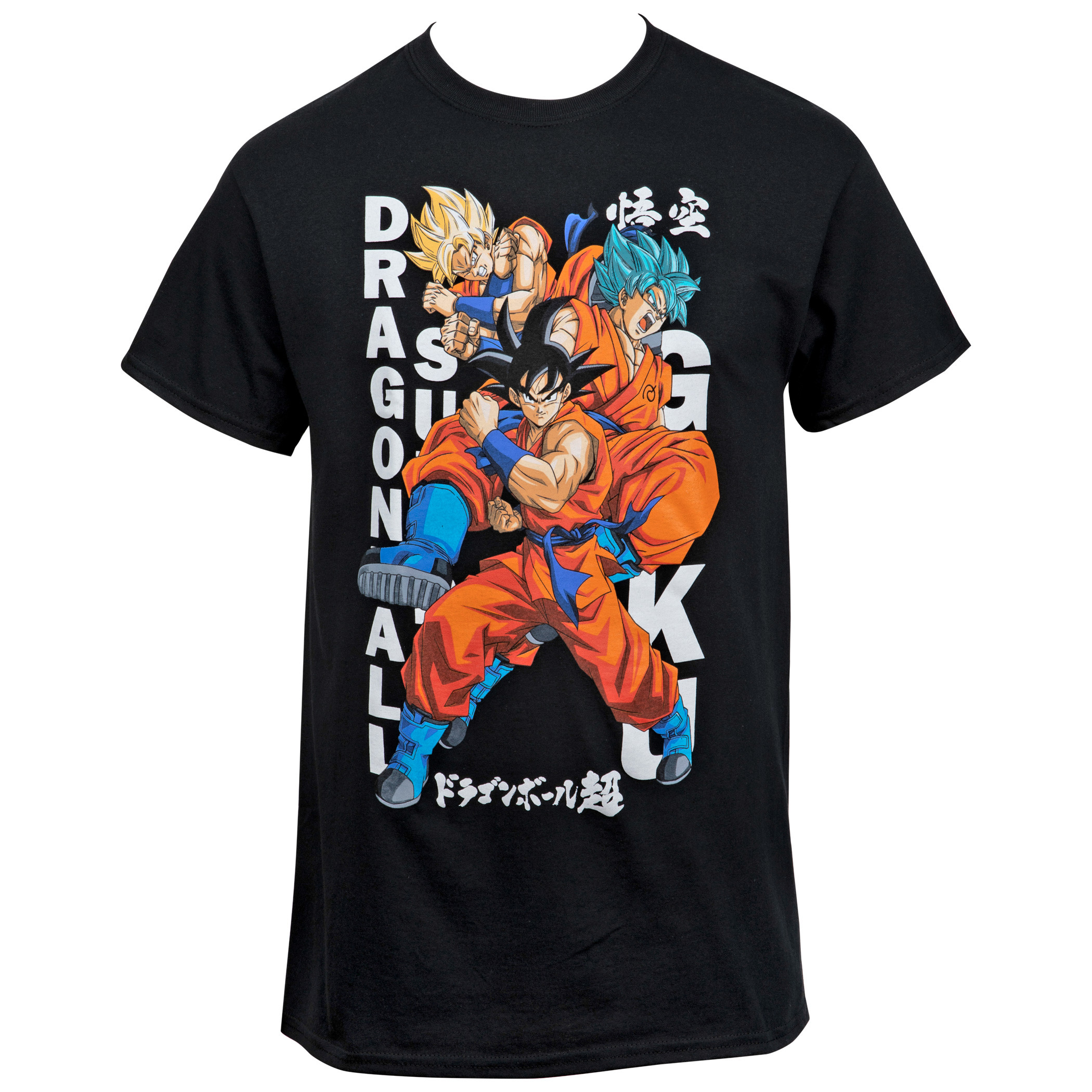 Dragon Ball Z Son Goku All Forms Unisex T-Shirt, Black