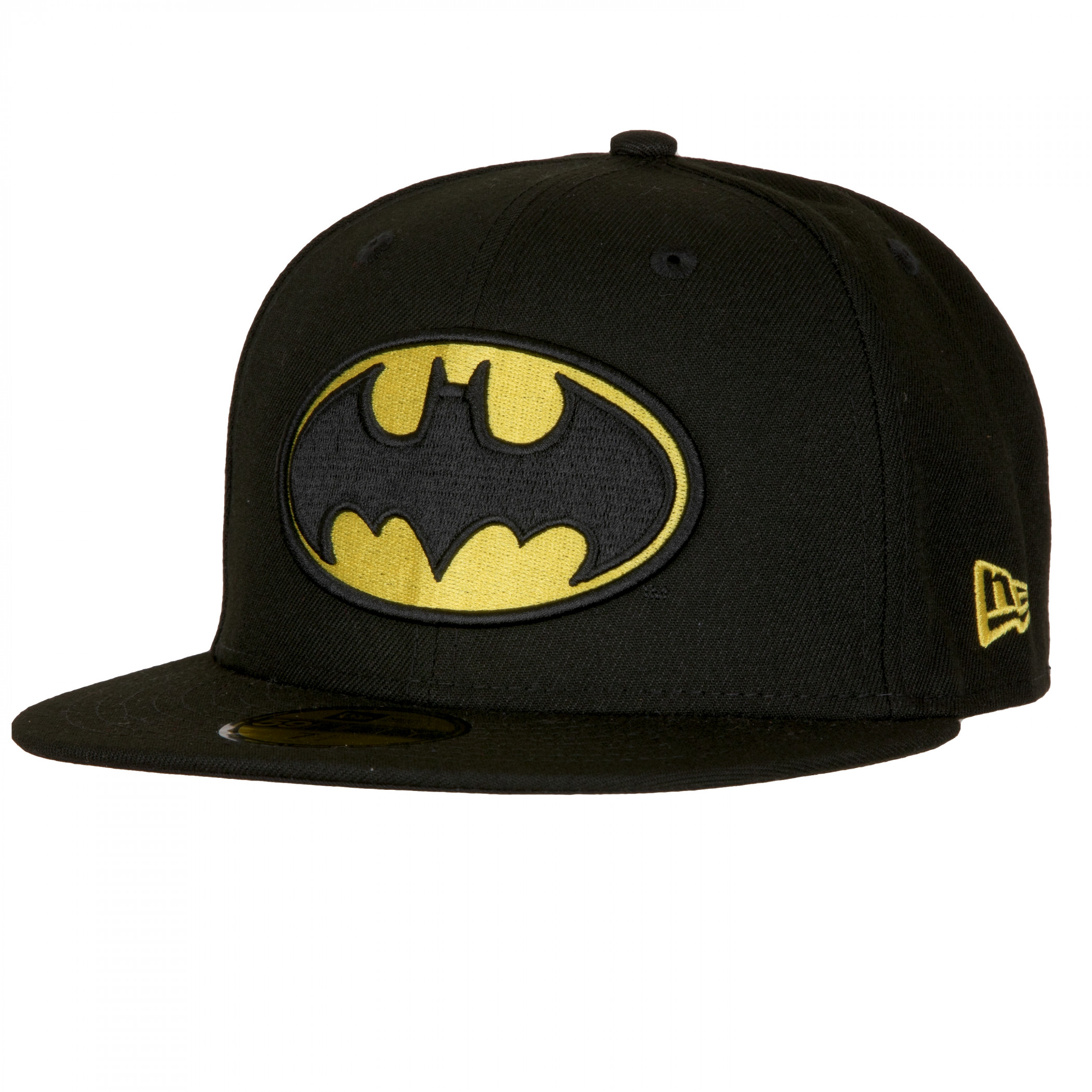 Batman Classic Logo New Era 59Fifty Fitted Hat, Black
