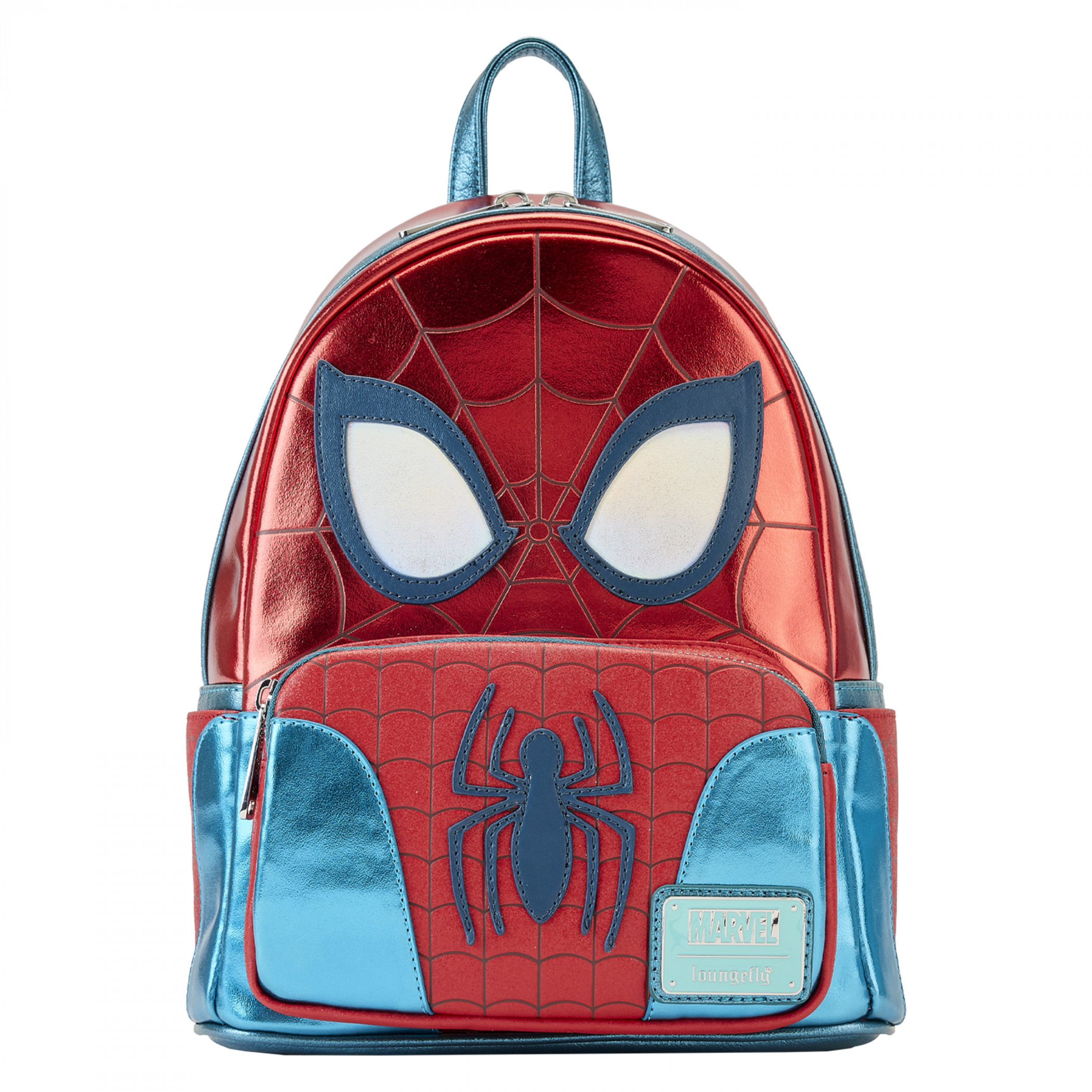 Spider-Man Holographic Cosplay Mini Backpack By Loungefly, Multi-Color