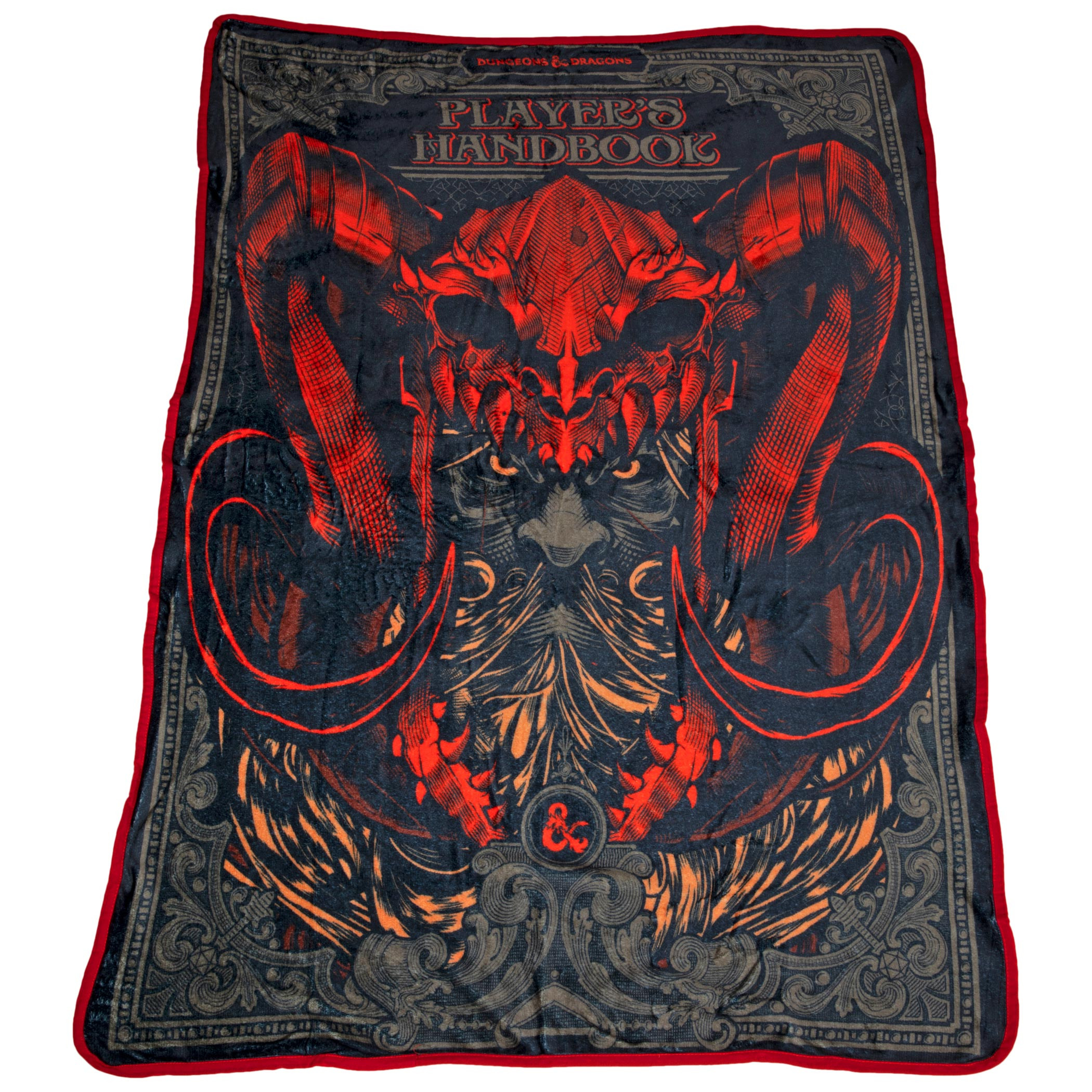 Dungeons & Dragons Players Handbook Fleece Blanket, Black