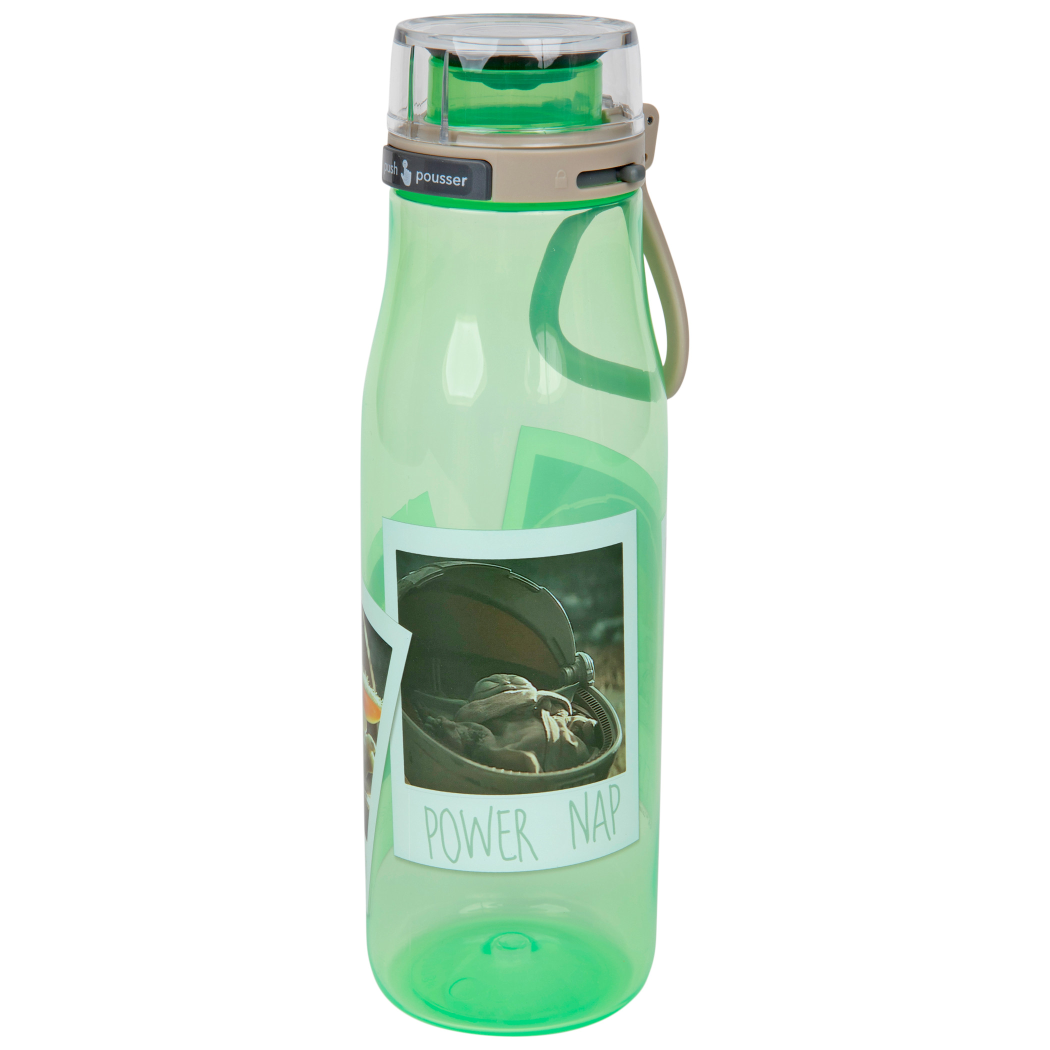 Star Wars The Mandalorian 25 oz. Water Bottle with Silicone Handle, Green