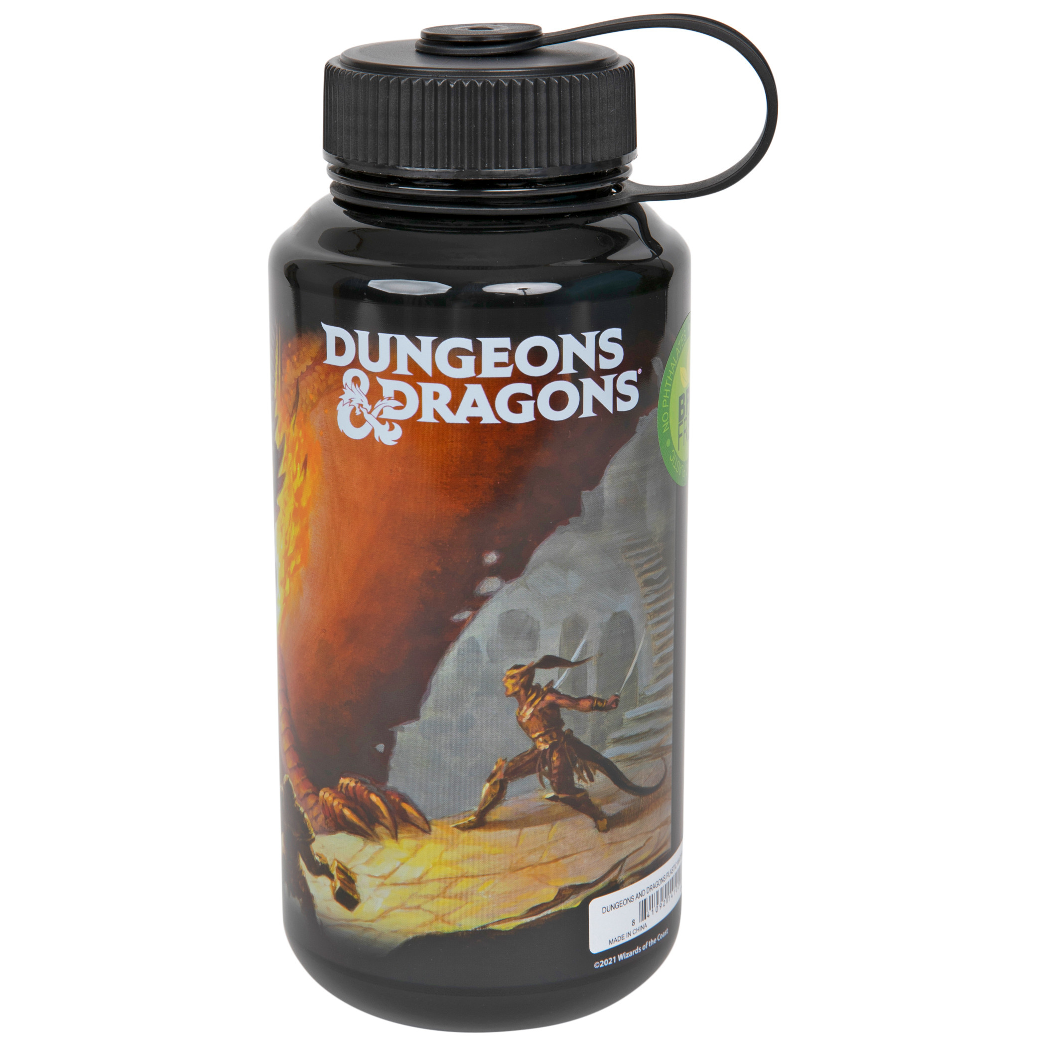 Dungeons & Dragons 32 Ounce Water Bottle, Black