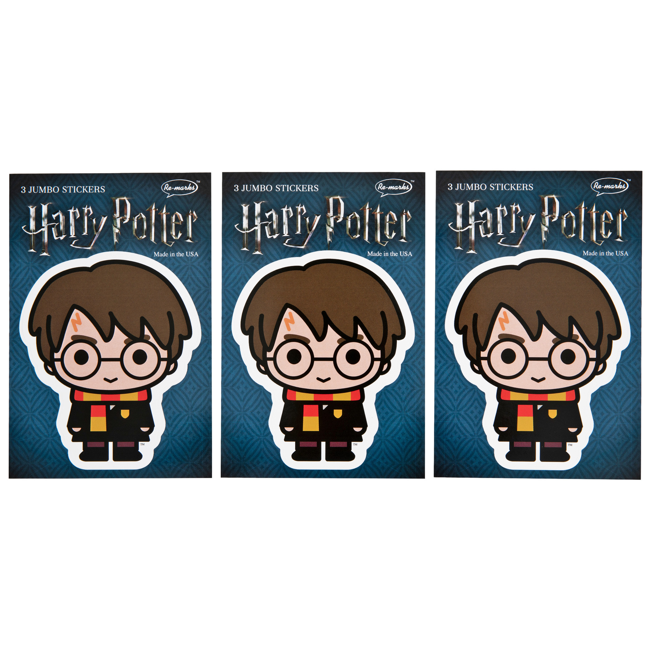 Harry Potter Jumbo Sticker 3-Pack, Multi-Color