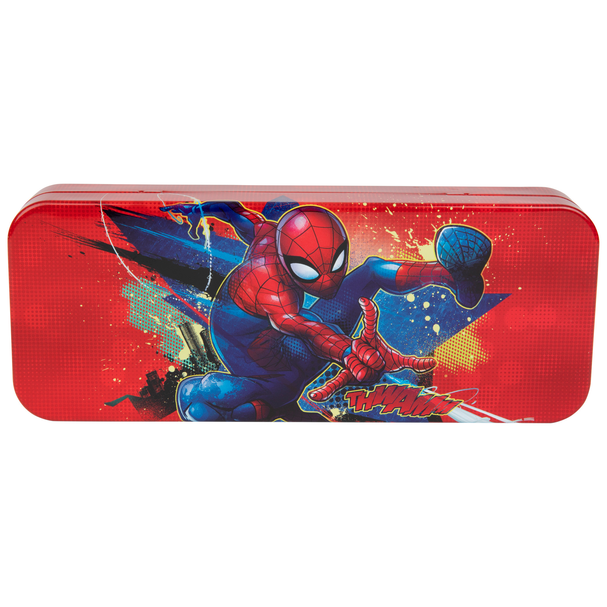 Marvel Comics Spider-Man Hero Red Pencil Box, Red