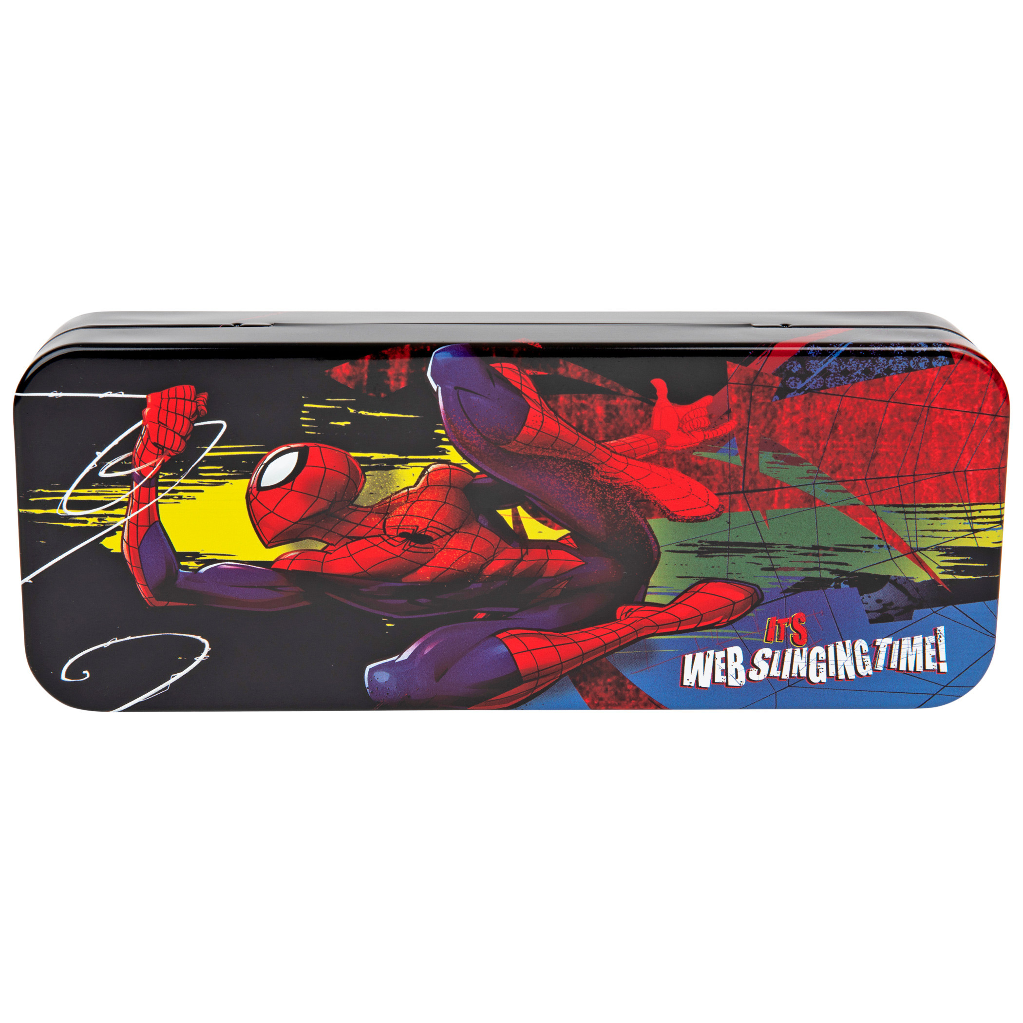 Marvel Comics Spider-Man Hero Black Pencil Box, Black
