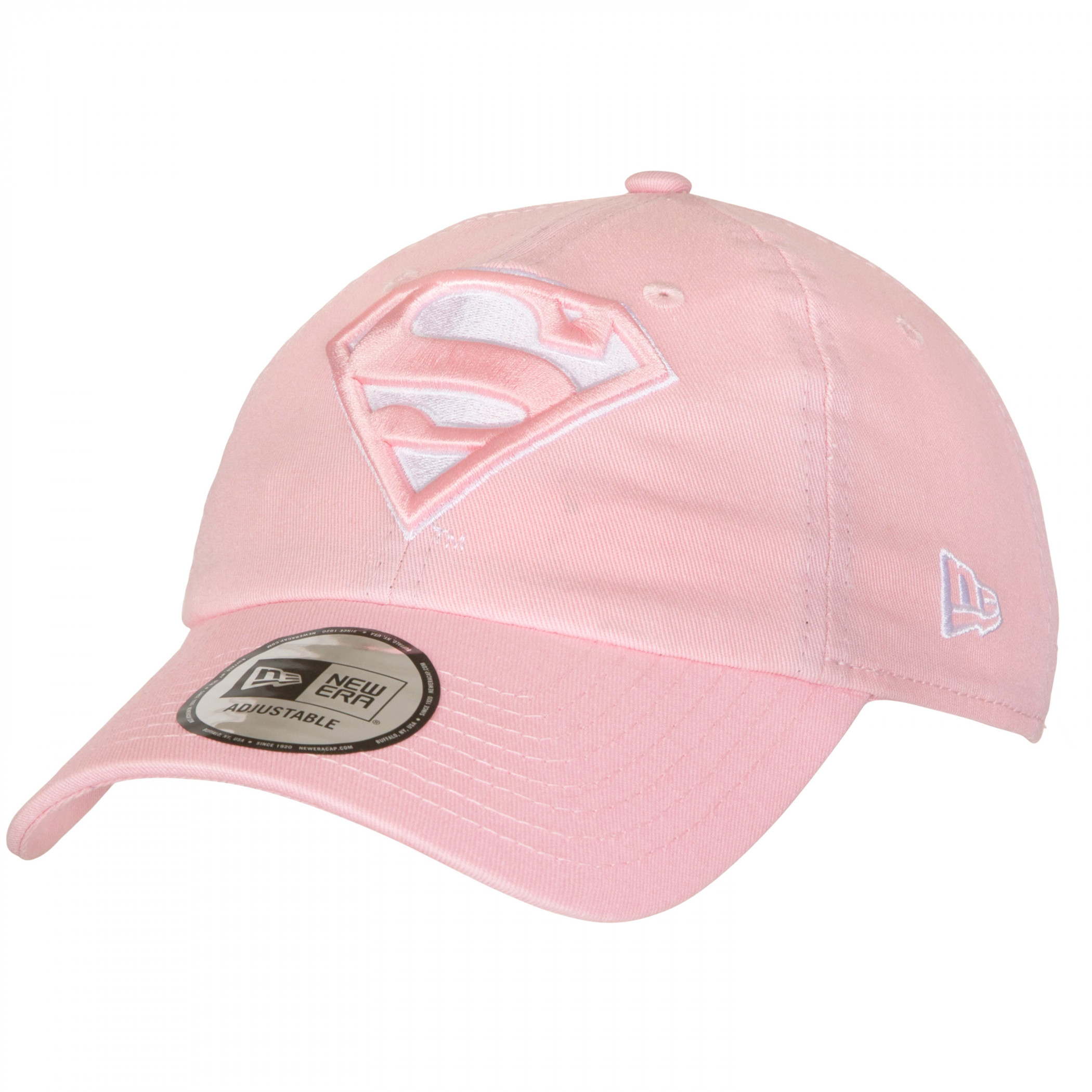 Superman Pink Colorway New Era 9Twenty Adjustable Hat, Pink