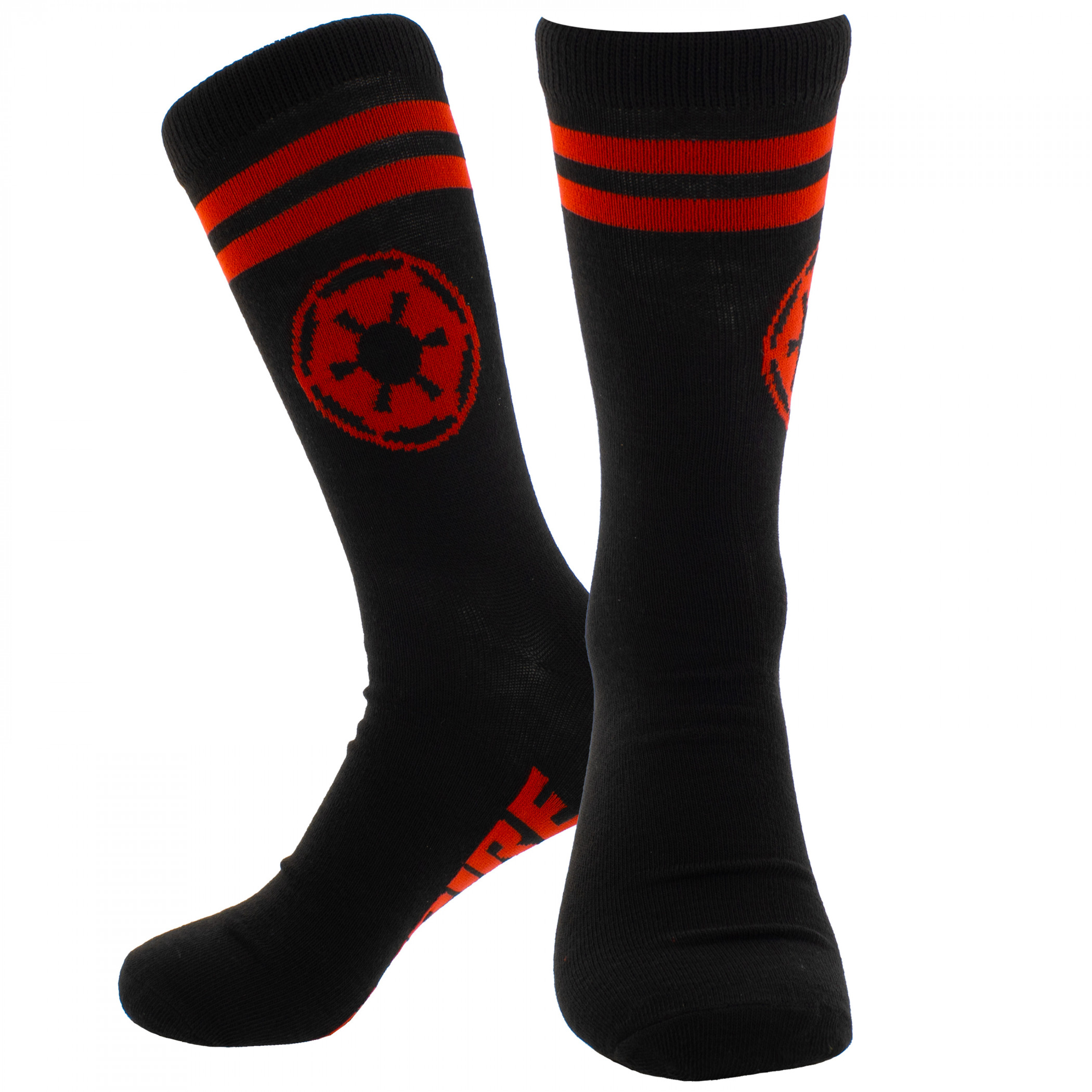 Star Wars Empire Red Symbol Crew Socks, Black