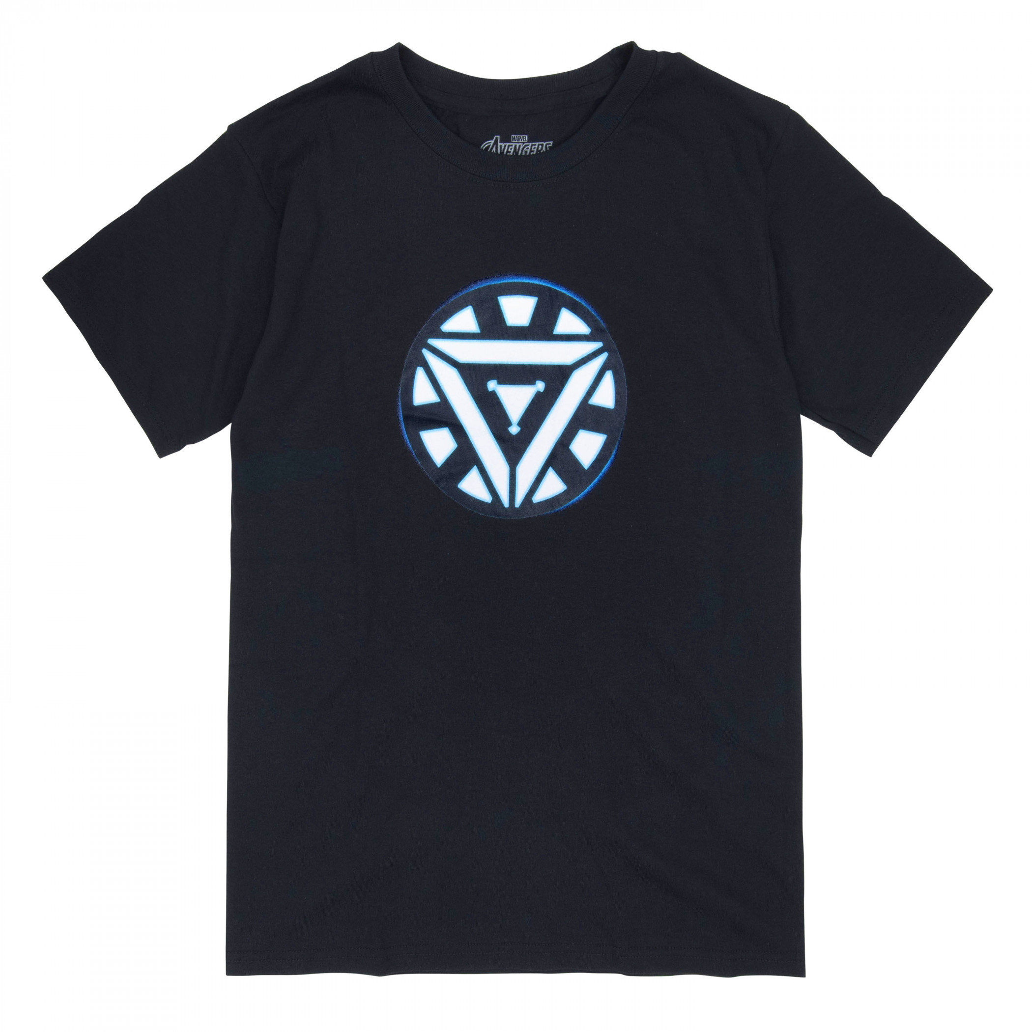 Iron Man Arc Reactor Men's Black T-Shirt, Black