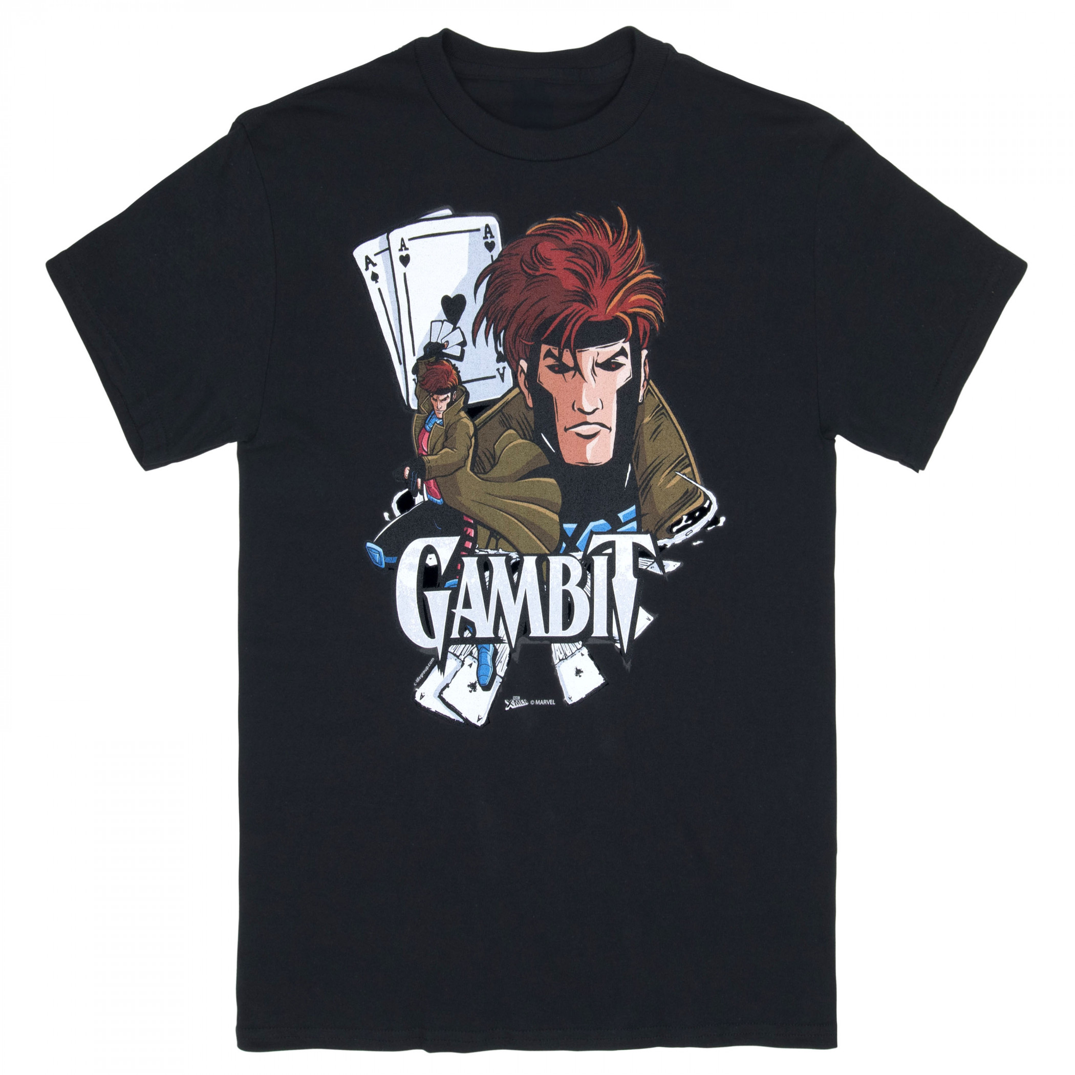 Gambit Feeling Lucky X-Men T-Shirt, Black